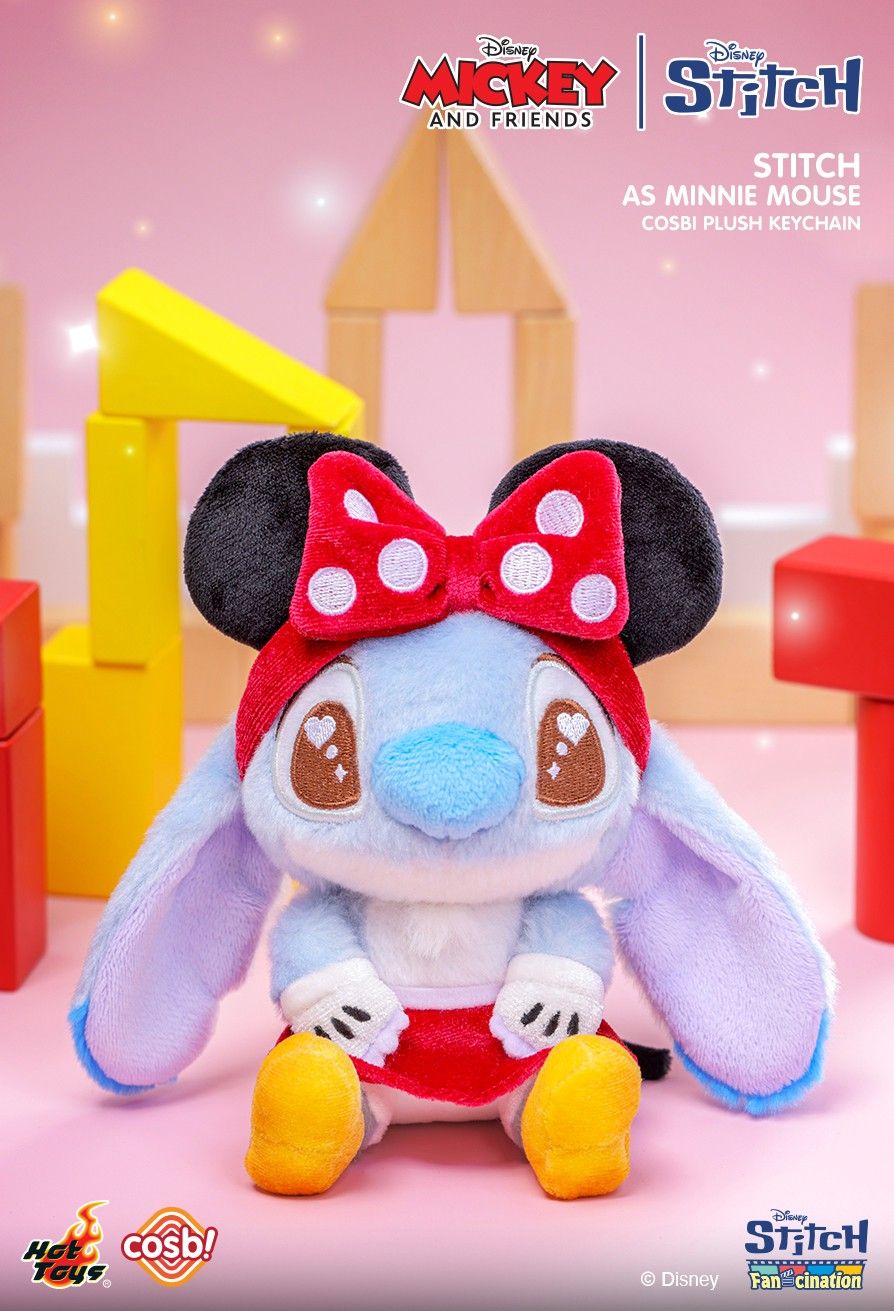 Hot Toys x Disney PPLU089N Mickey & Friends | Stitch Cosbi Plush Keychain Collection Full Box (Case of 6pcs.)