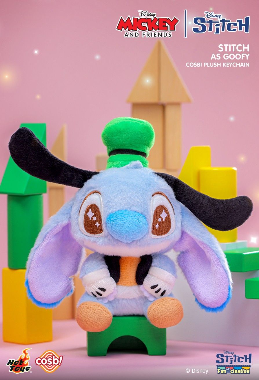 Hot Toys x Disney PPLU089N Mickey & Friends | Stitch Cosbi Plush Keychain Collection Full Box (Case of 6pcs.)