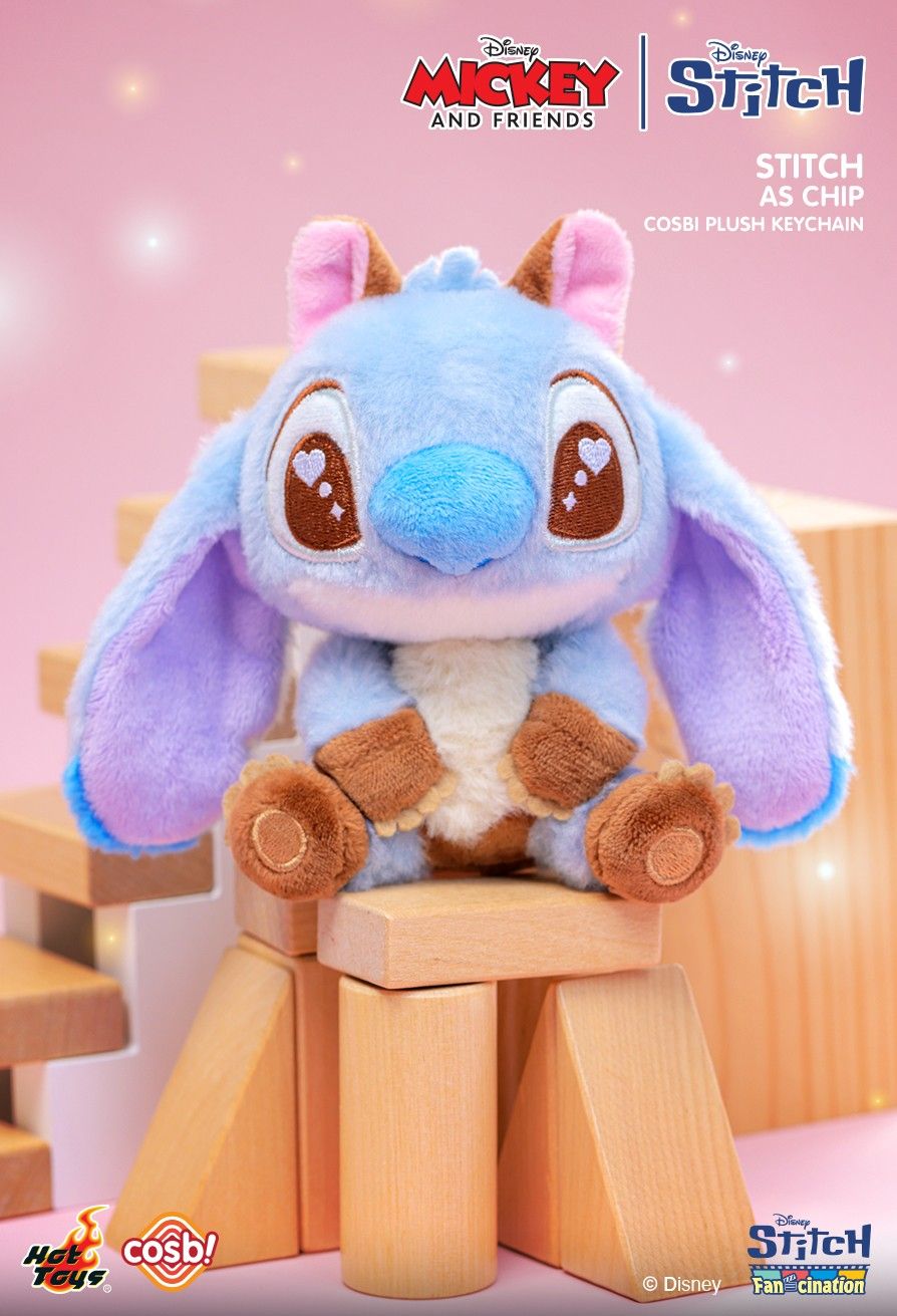 Hot Toys x Disney PPLU089N Mickey & Friends | Stitch Cosbi Plush Keychain Collection Full Box (Case of 6pcs.)