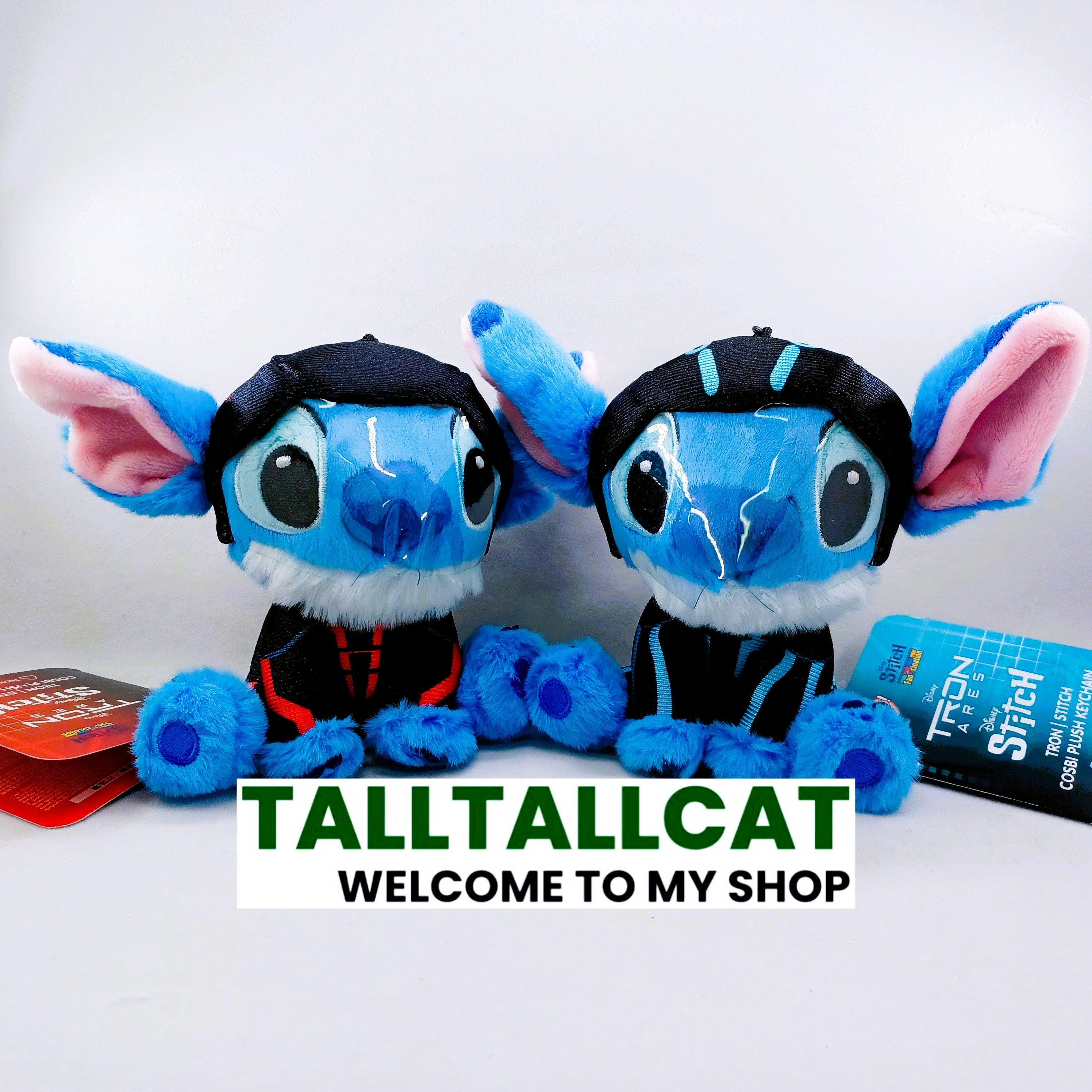 Hot Toys x Disney PPLU098N PPLU099N Tron Stitch Cosbi Plush Keychain