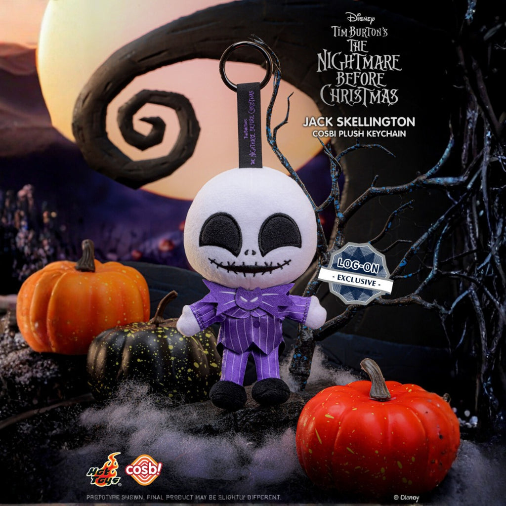 Hot Toys x Disney PPLU103N The Nightmare Before Christmas Jack Skellington Cosbi Plush Keychain ( EXCLUSIVE Ver. )