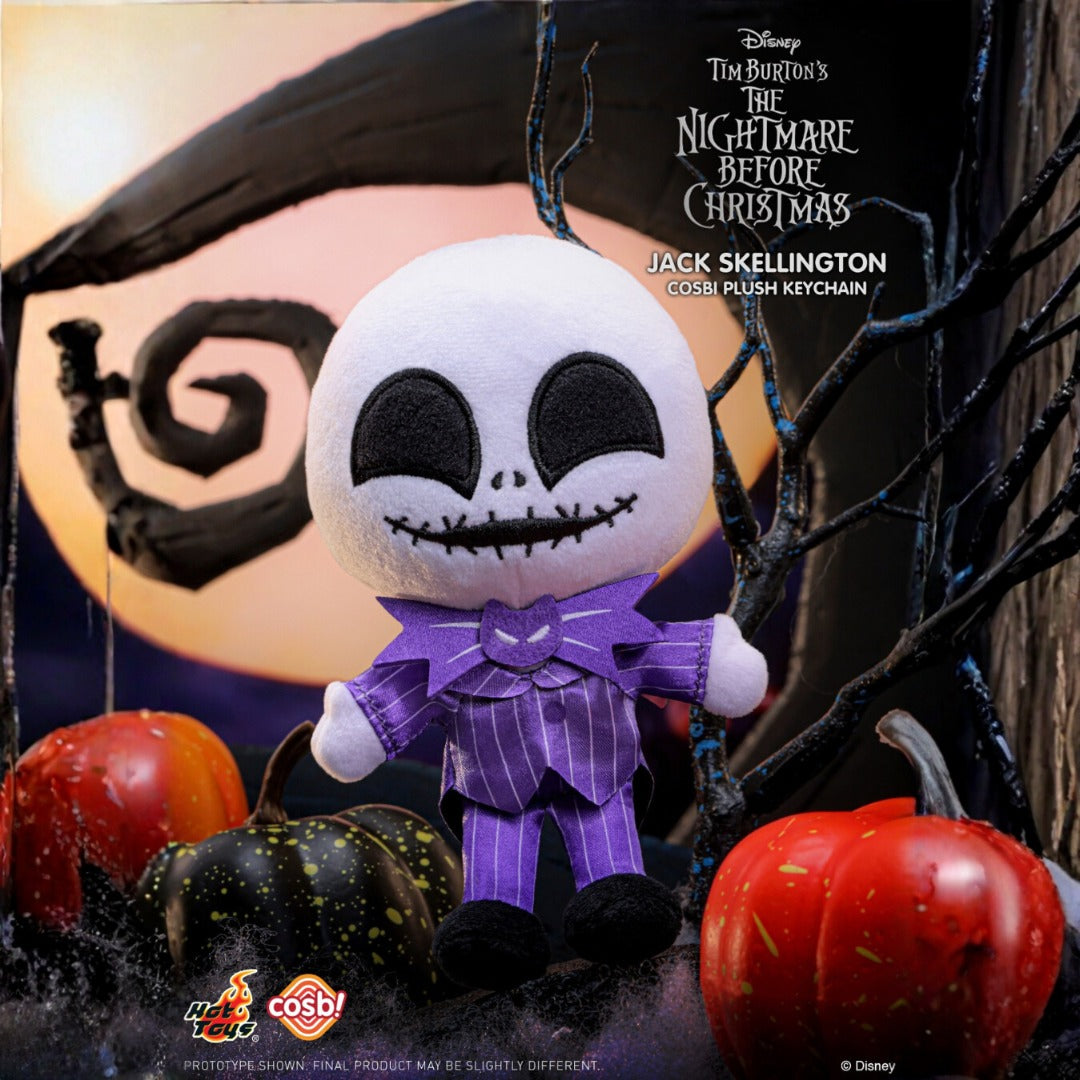 Hot Toys x Disney PPLU103N The Nightmare Before Christmas Jack Skellington Cosbi Plush Keychain ( EXCLUSIVE Ver. )