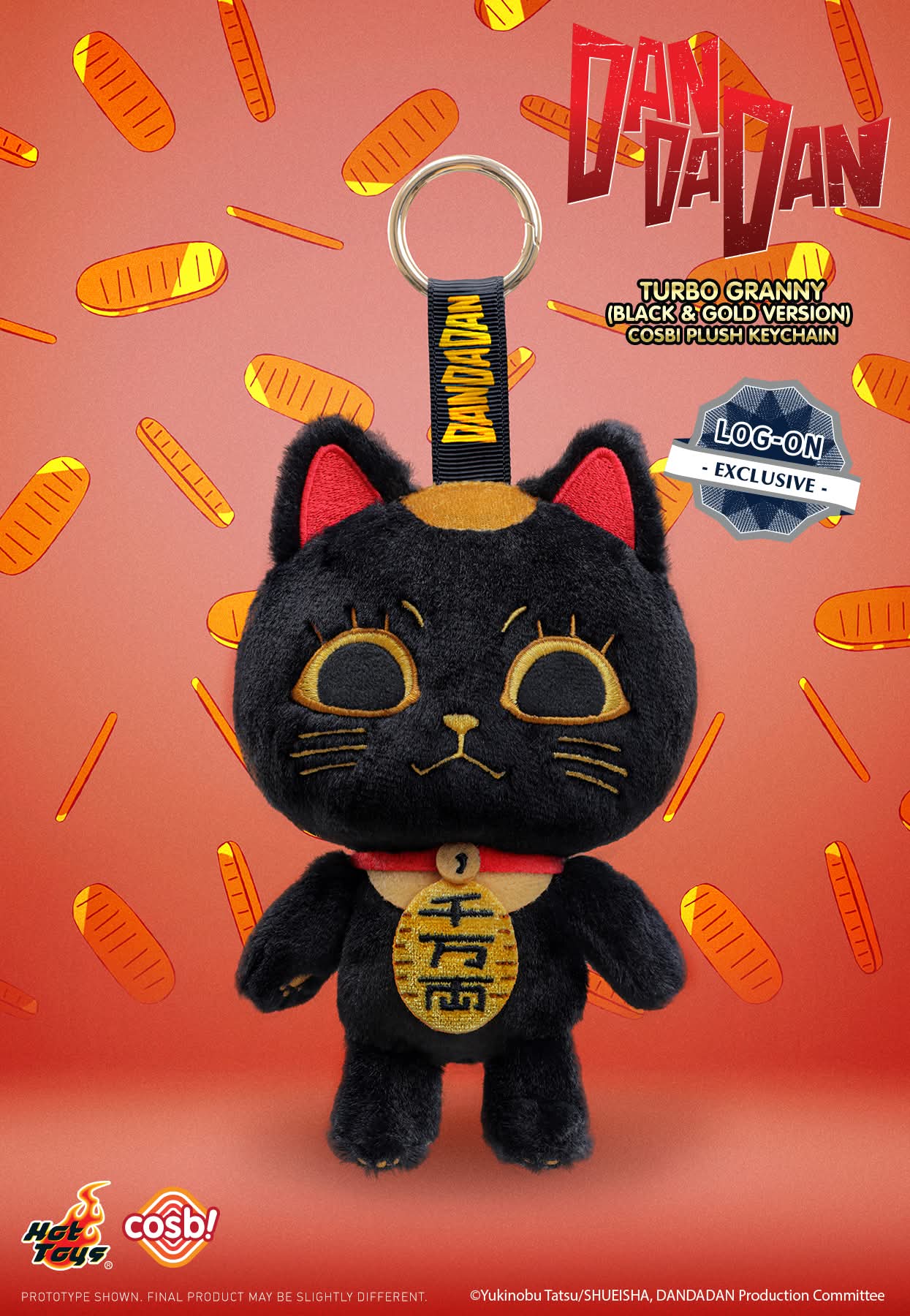 Hot Toys x Dandadan PPLU104N Turbo Granny (Black) Cosbi Plush Keychain ( EXCLUSIVE Ver. )