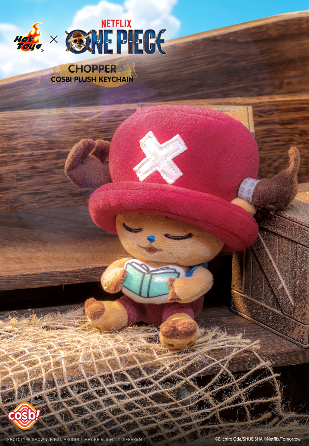 Hot Toys x Netflix PPLU109N One Piece Chopper Cosbi Plush Keychain Full Box (Case of 6)
