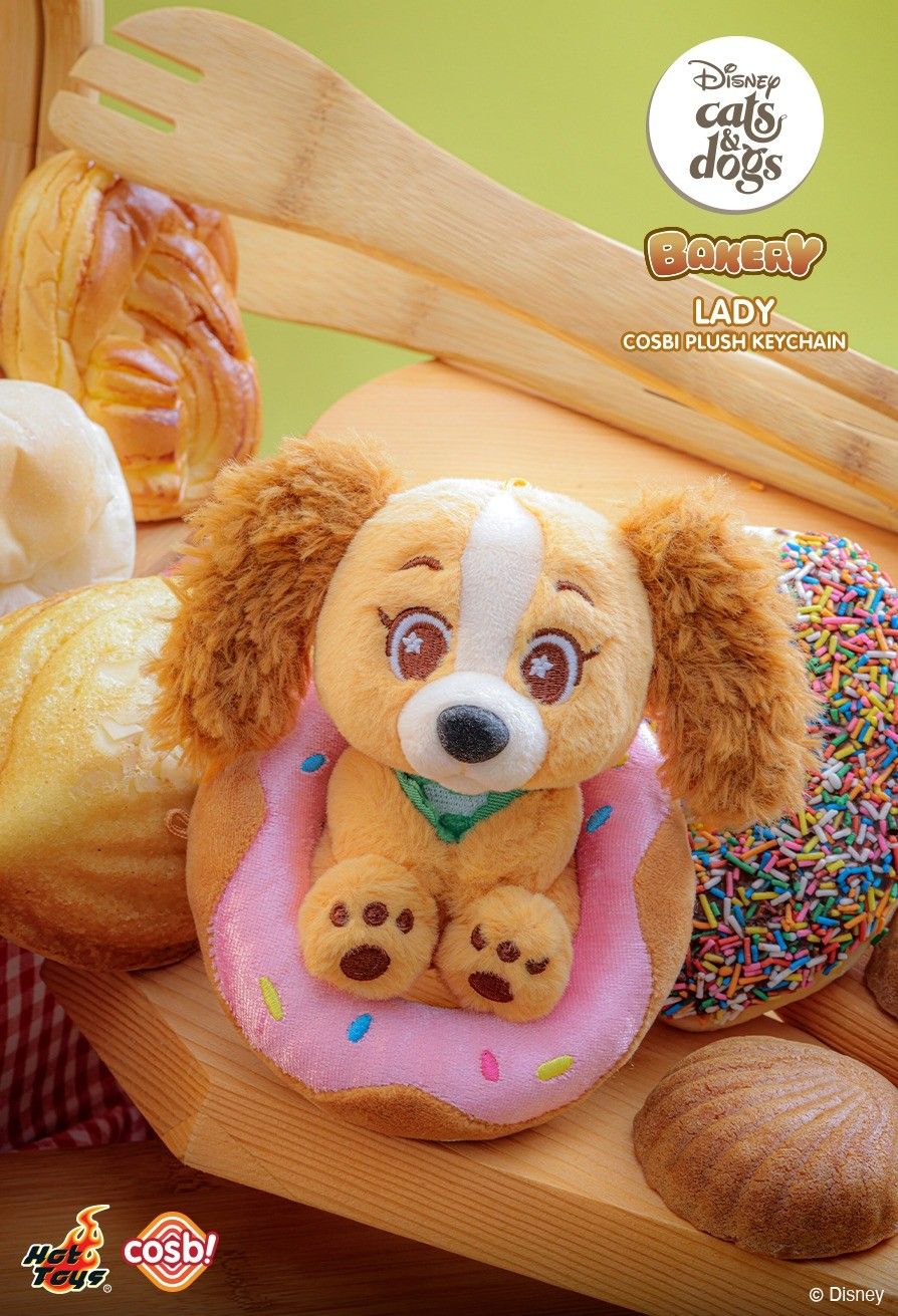 Hot Toys x Disney PPLU111N Cats & Dogs Bakery Cosbi Plush Keychain Full Box (Case of 6pcs.)