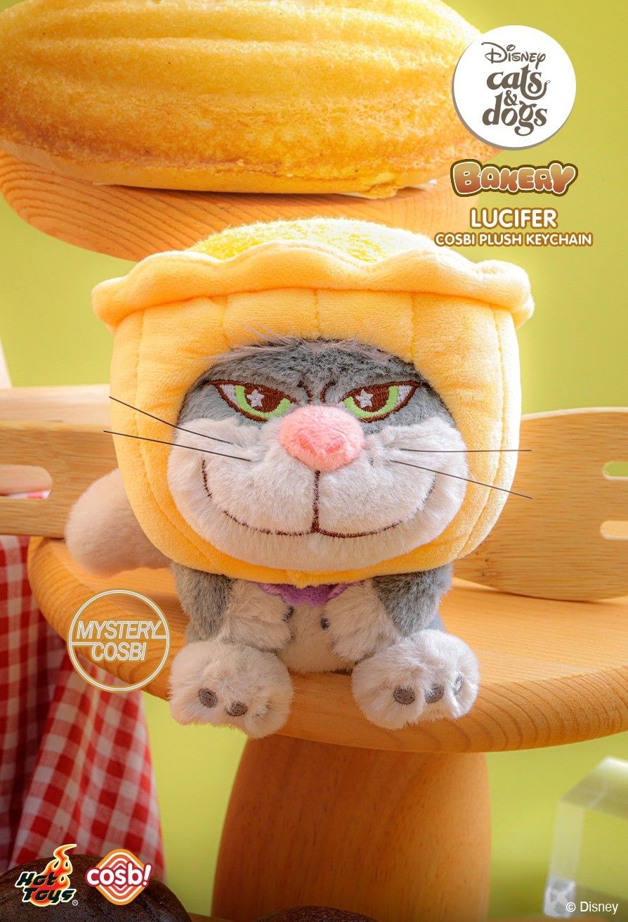 Hot Toys x Disney PPLU111N Cats & Dogs Bakery Cosbi Plush Keychain Full Box (Case of 6pcs.)