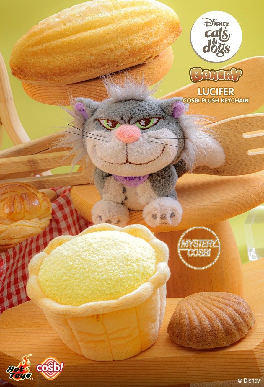 Hot Toys x Disney PPLU111N Cats & Dogs Bakery Cosbi Plush Keychain Full Box (Case of 6pcs.)