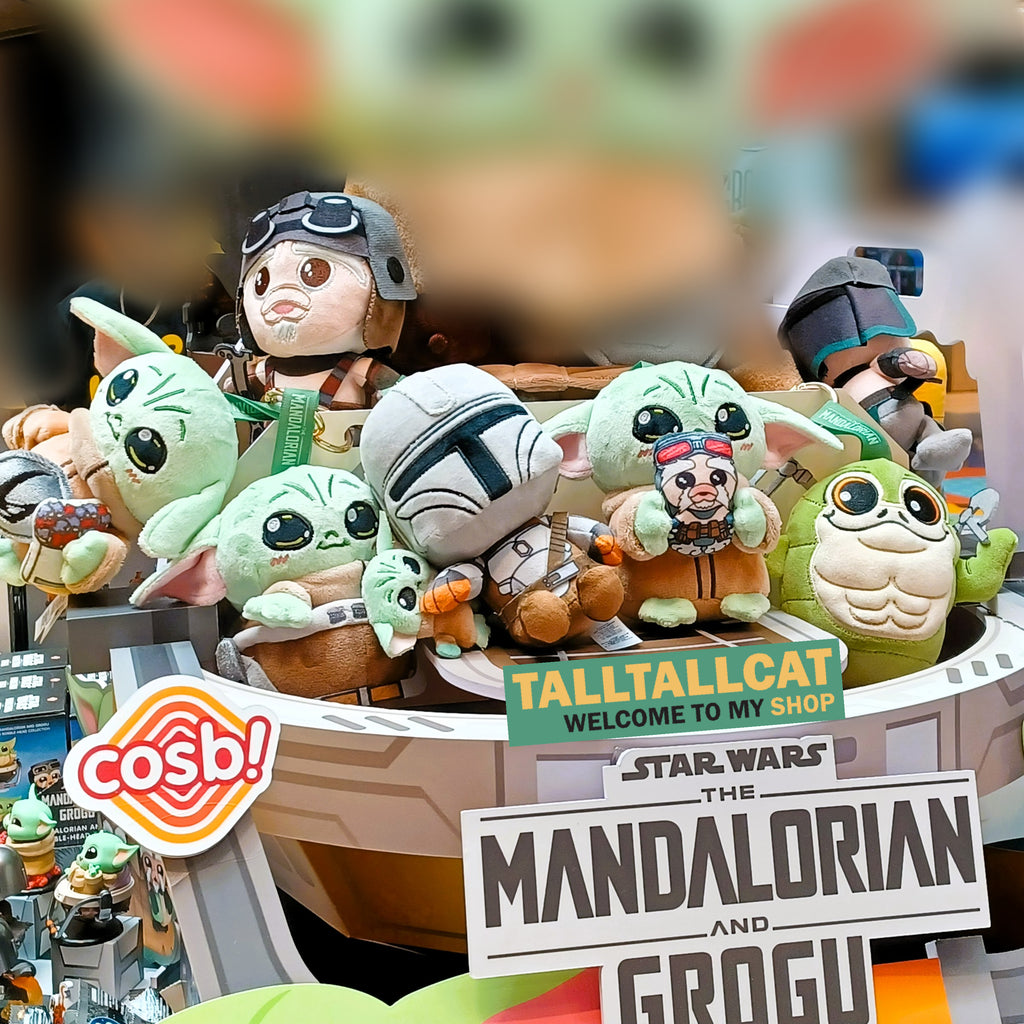 Hot Toys x Disney+ PPLU112N Star Wars The Mandalorian & Grogu Cosbi Plush Keychain Full Box (Case of 6)