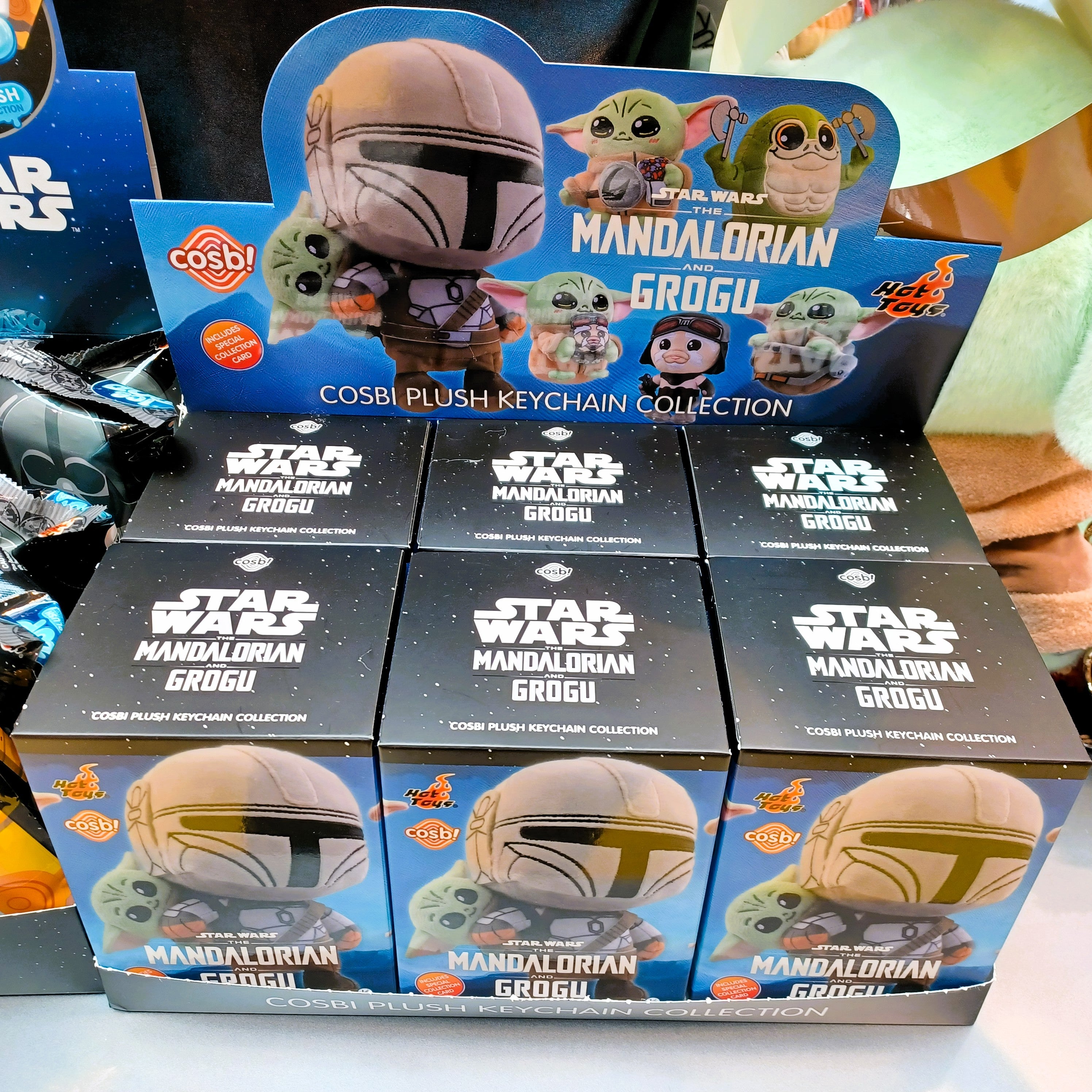 Hot Toys x Disney+ PPLU112N Star Wars The Mandalorian & Grogu Cosbi Plush Keychain Full Box (Case of 6)