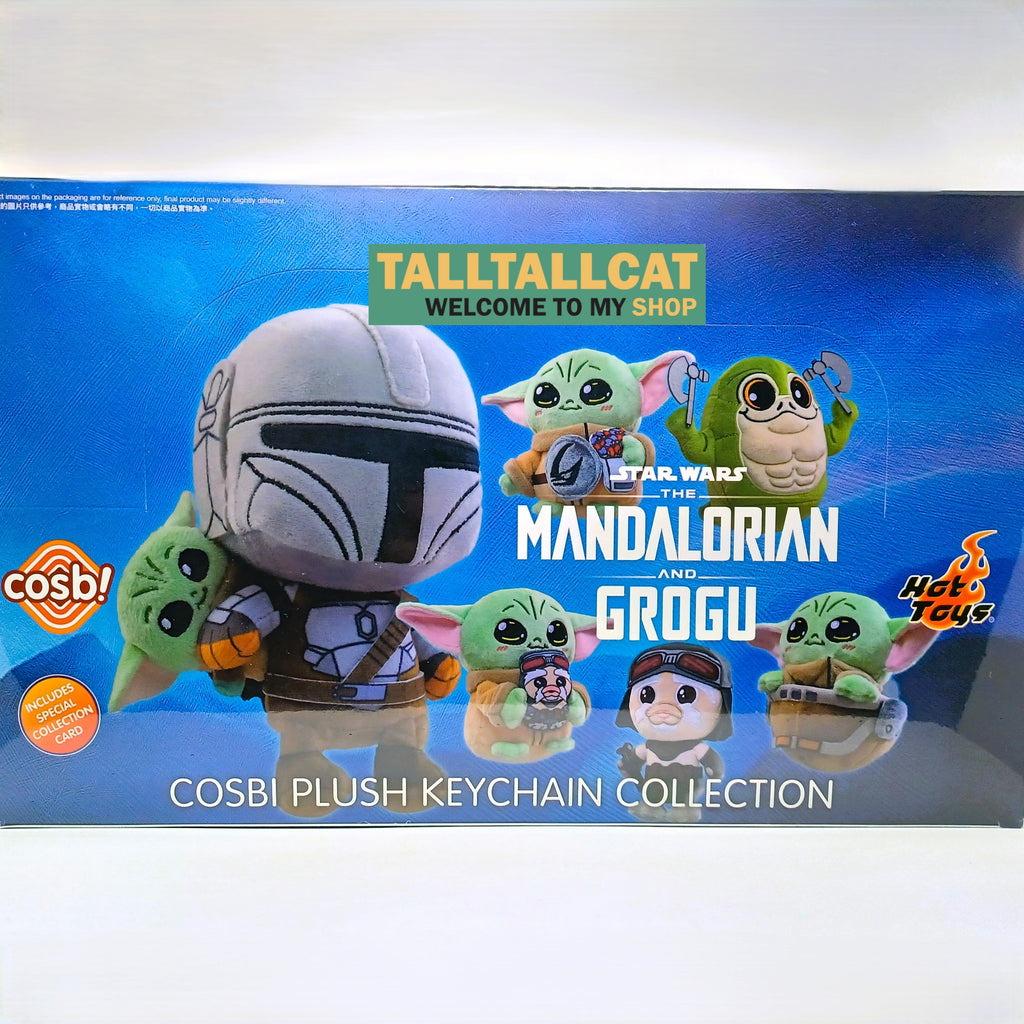 Hot Toys x Disney+ PPLU112N Star Wars The Mandalorian & Grogu Cosbi Plush Keychain Full Box (Case of 6)