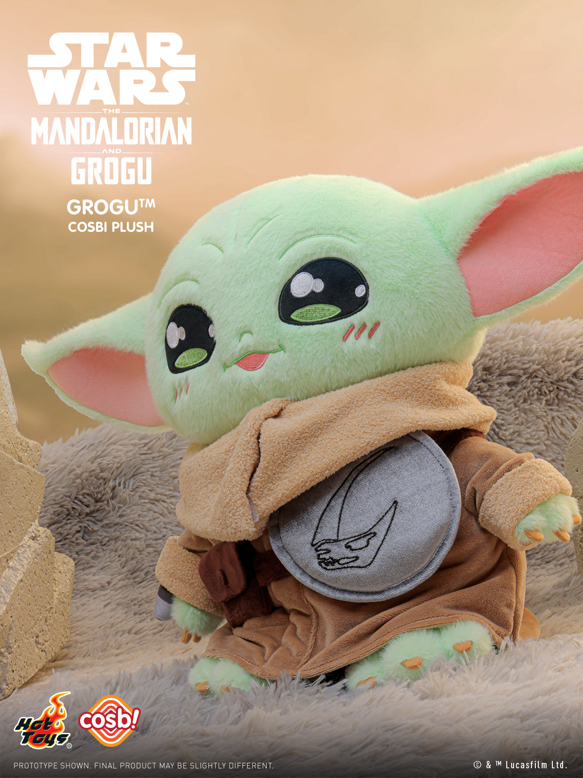 Hot Toys x Disney+ PPLU113N Star Wars The Mandalorian & Grogu ( 32cm ) Grogu Cosbi Plush