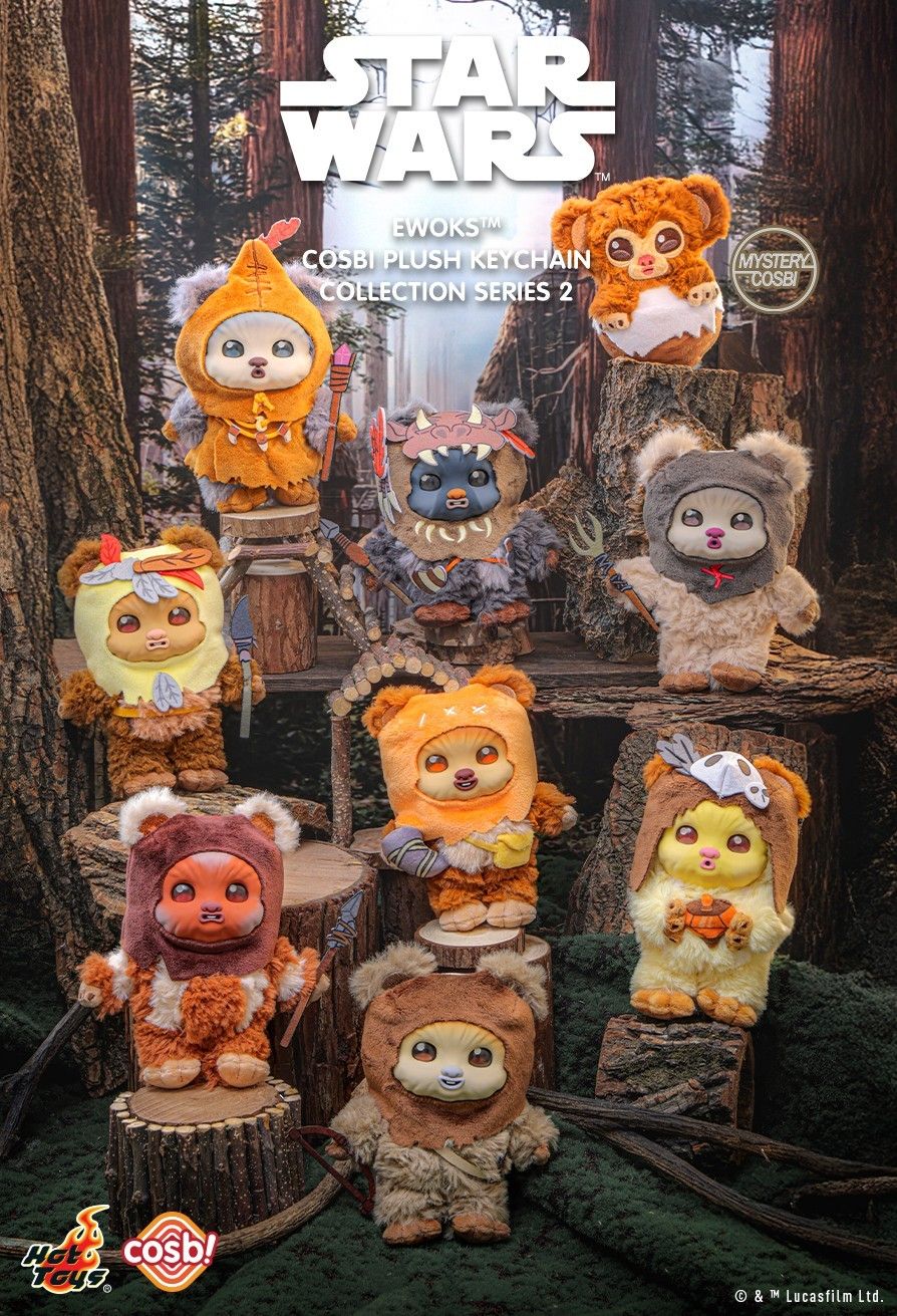 Hot Toys x Disney PPLU114N Star Wars Ewoks Cosbi Plush Keychain (Series 2)