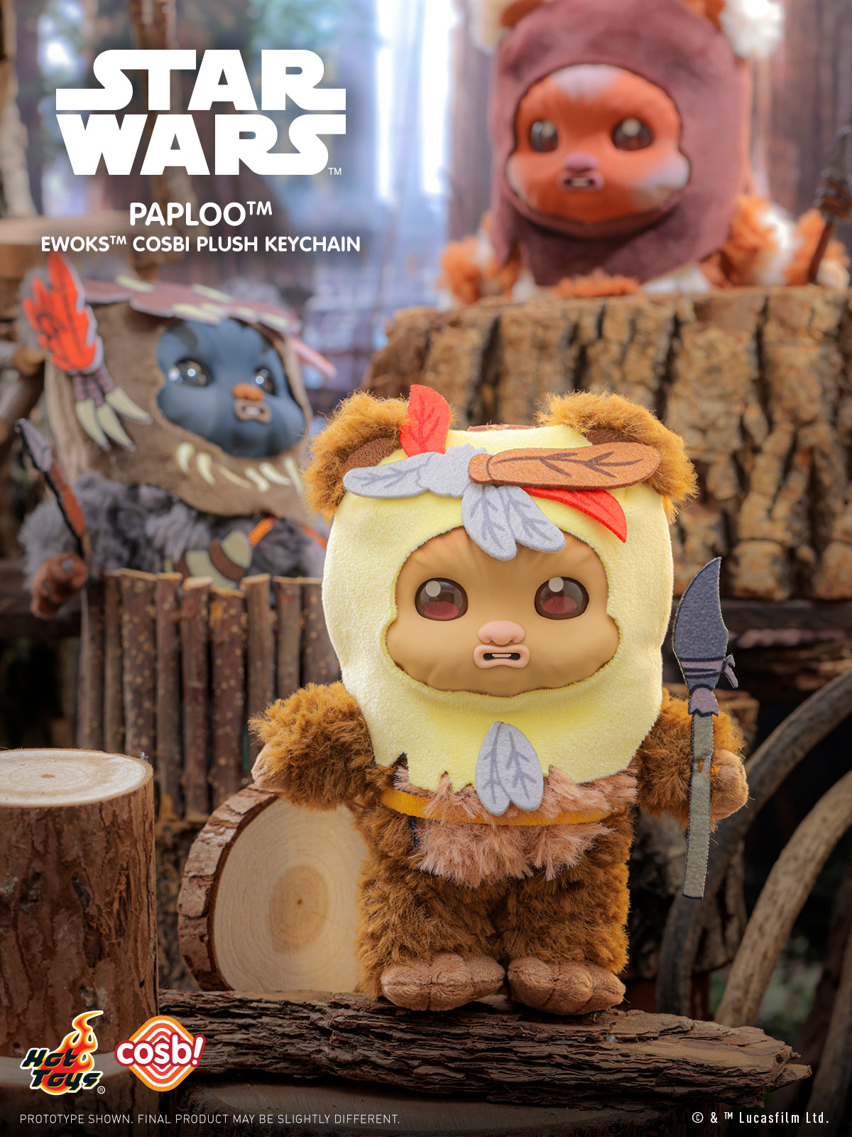 Hot Toys x Disney PPLU114N Star Wars Ewoks Cosbi Plush Keychain (Series 2)