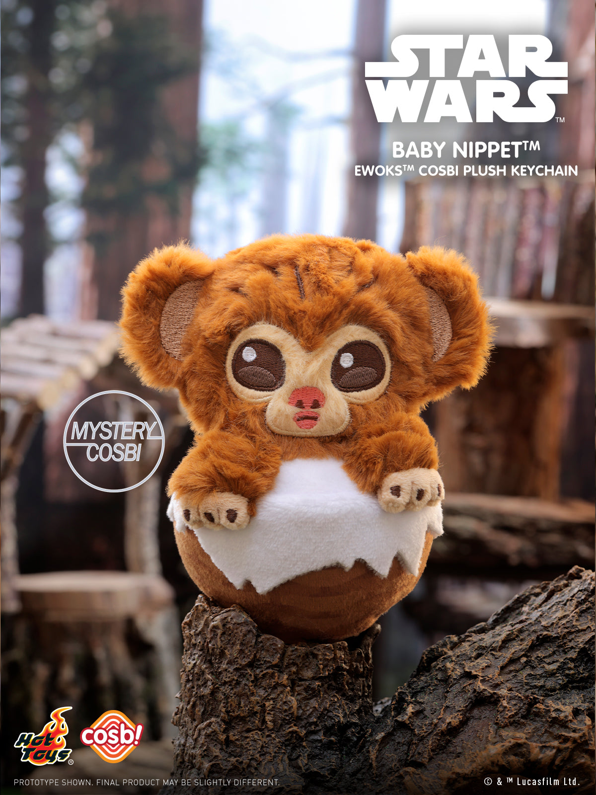 Hot Toys x Disney PPLU114N Star Wars Ewoks Cosbi Plush Keychain (Series 2)