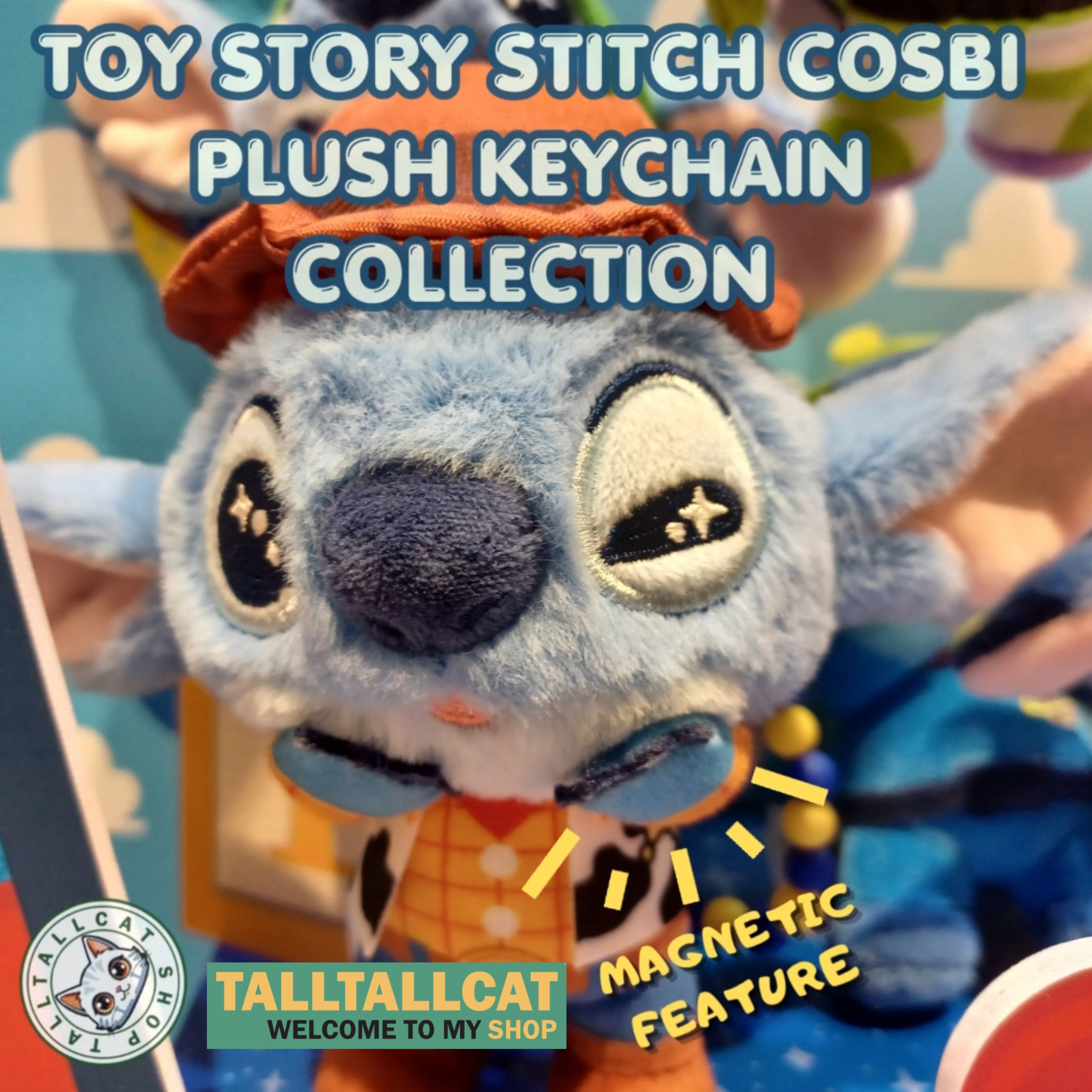 Hot Toys x Disney PPLU121N Toy Story Stitch Cosbi Plush Keychain Full Box (Case of 6pcs.)