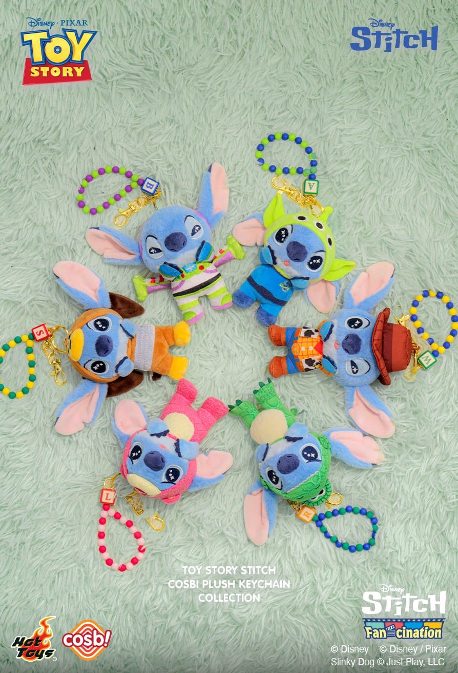 Hot Toys x Disney PPLU121N Toy Story Stitch Cosbi Plush Keychain Full Box (Case of 6pcs.)