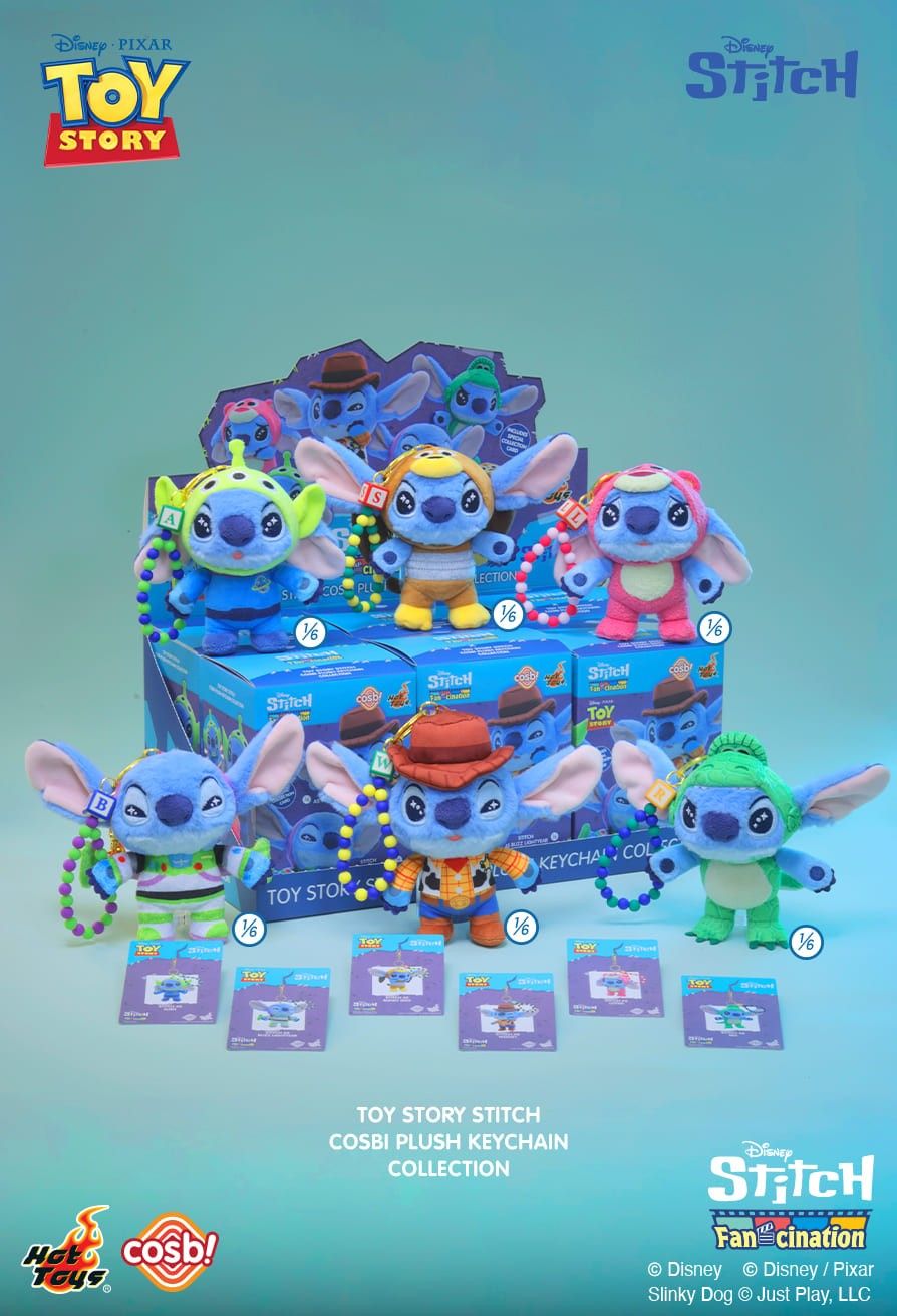 Hot Toys x Disney PPLU121N Toy Story Stitch Cosbi Plush Keychain Full Box (Case of 6pcs.)
