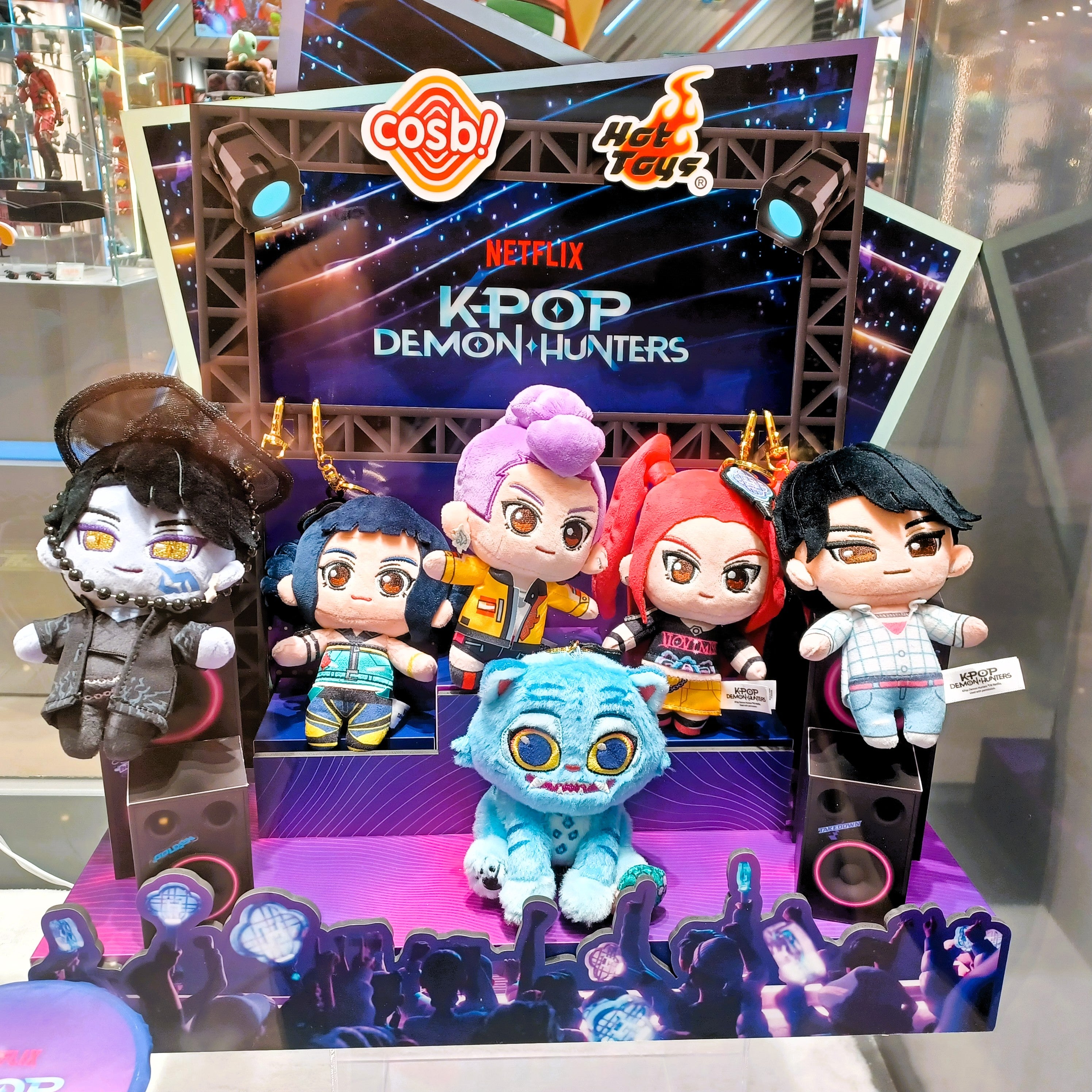 Hot Toys x Netflix K-Pop Kpop Demon Hunters Cosbi Plush Keychain Full Box (Case of 6pcs.)