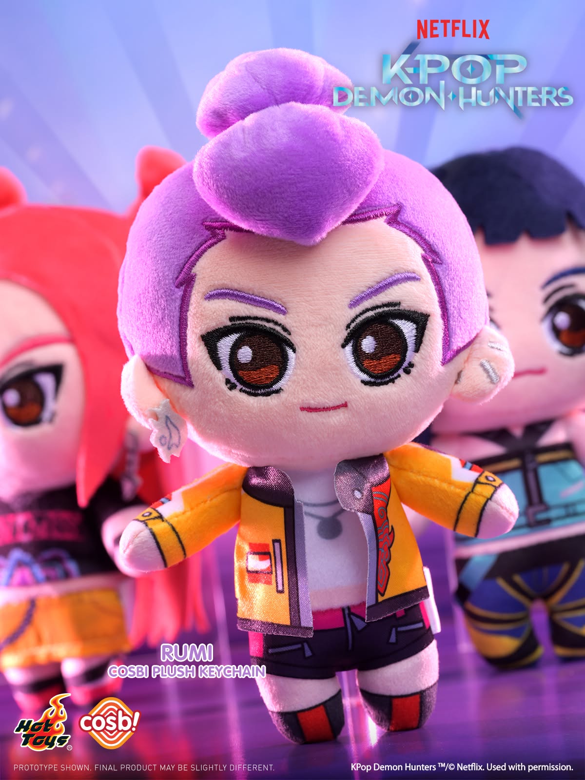 Hot Toys x Netflix K-Pop Kpop Demon Hunters Cosbi Plush Keychain Full Box (Case of 6pcs.)
