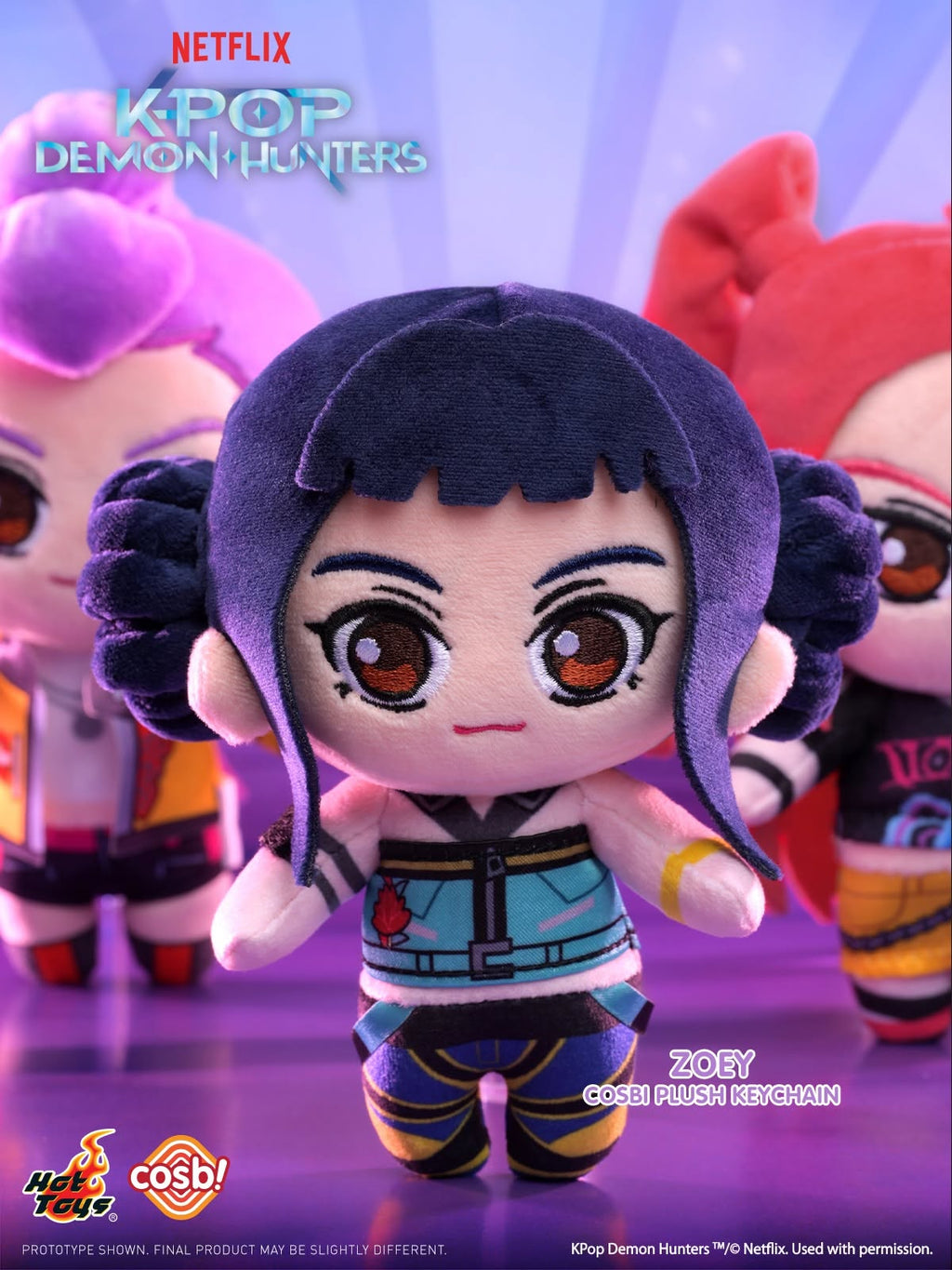 Hot Toys x Netflix K-Pop Kpop Demon Hunters Cosbi Plush Keychain Full Box (Case of 6pcs.)