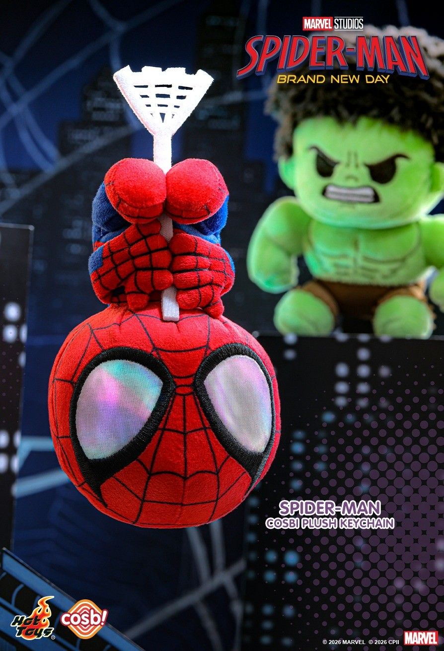 Hot Toys x Marvel PPLU124N Spider-Man: Brand New Day Cosbi Plush Keychain Collection Full Box (Case of 8pcs.)