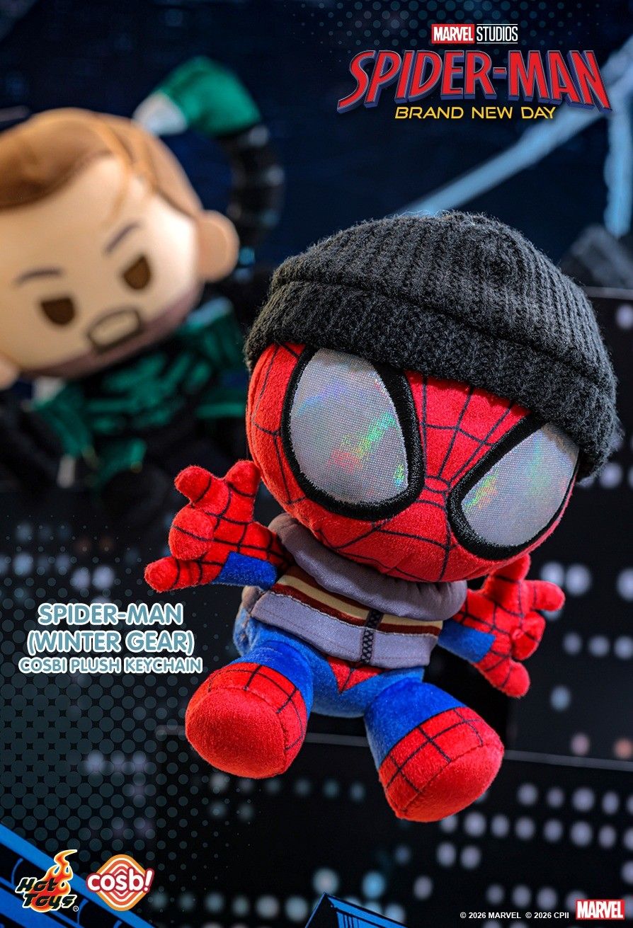 Hot Toys x Marvel PPLU124N Spider-Man: Brand New Day Cosbi Plush Keychain Collection Full Box (Case of 8pcs.)