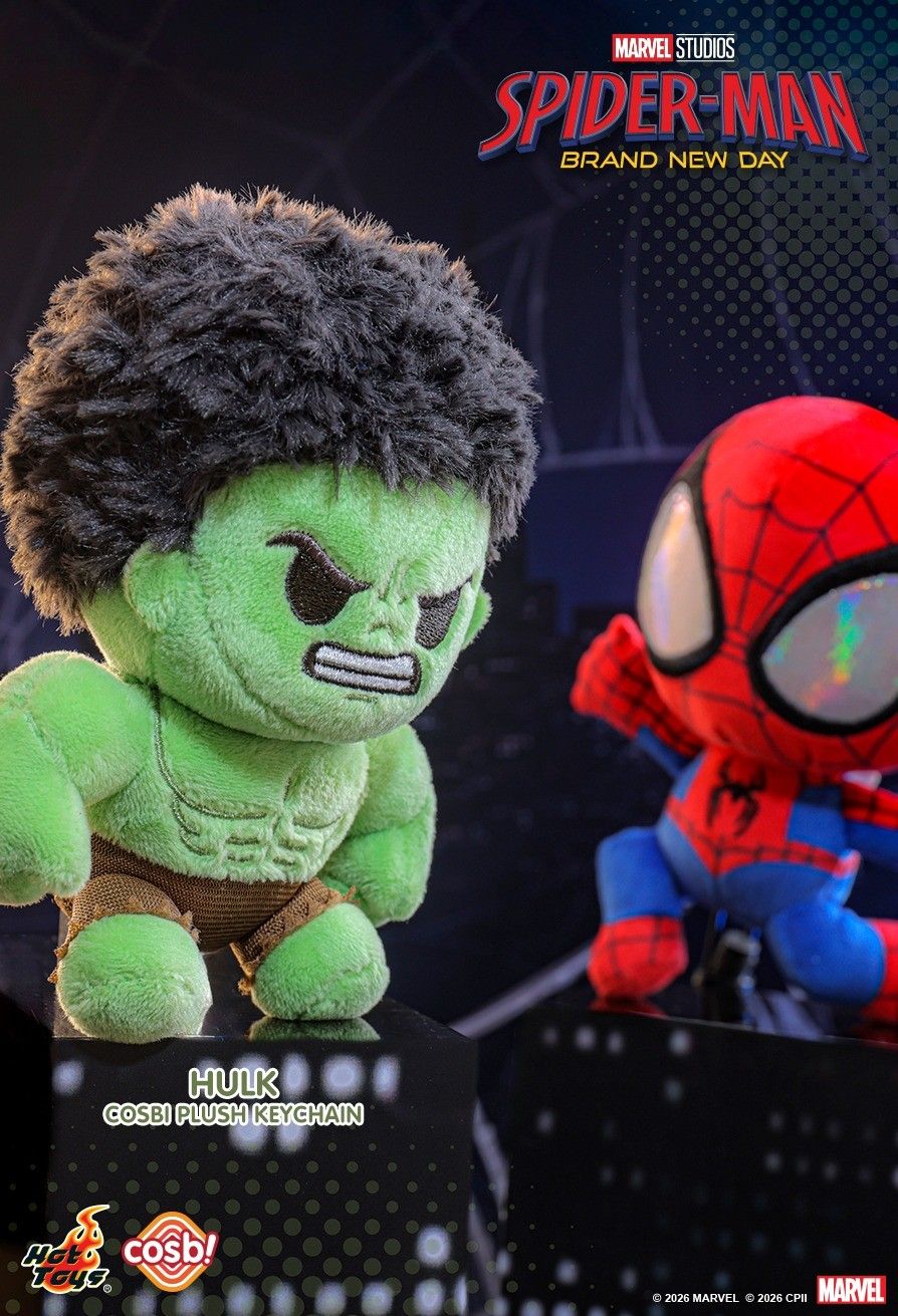 Hot Toys x Marvel PPLU124N Spider-Man: Brand New Day Cosbi Plush Keychain Collection Full Box (Case of 8pcs.)