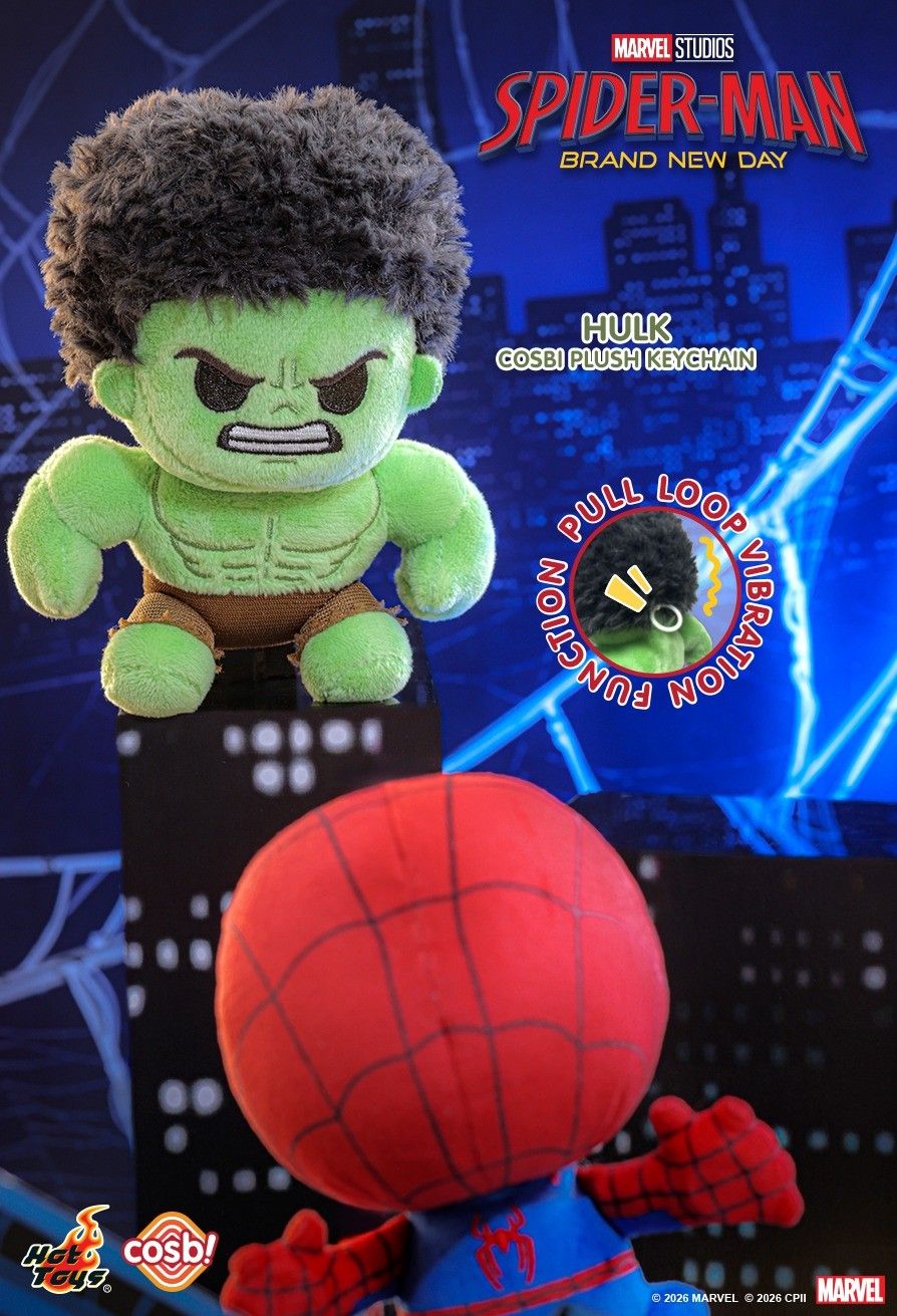 Hot Toys x Marvel PPLU124N Spider-Man: Brand New Day Cosbi Plush Keychain Collection Full Box (Case of 8pcs.)
