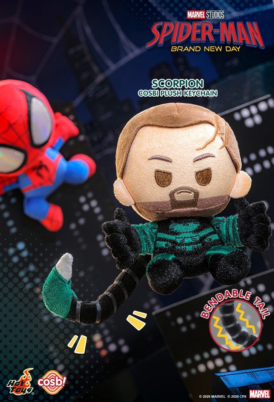 Hot Toys x Marvel PPLU124N Spider-Man: Brand New Day Cosbi Plush Keychain Collection Full Box (Case of 8pcs.)