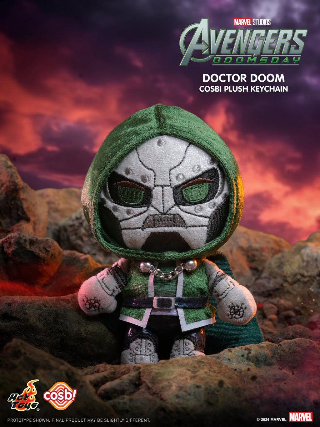 Hot Toys x Marvel PPLU125N Avengers: Doomsday Cosbi Plush Keychain Collection Full Box (Case of 8pcs.)