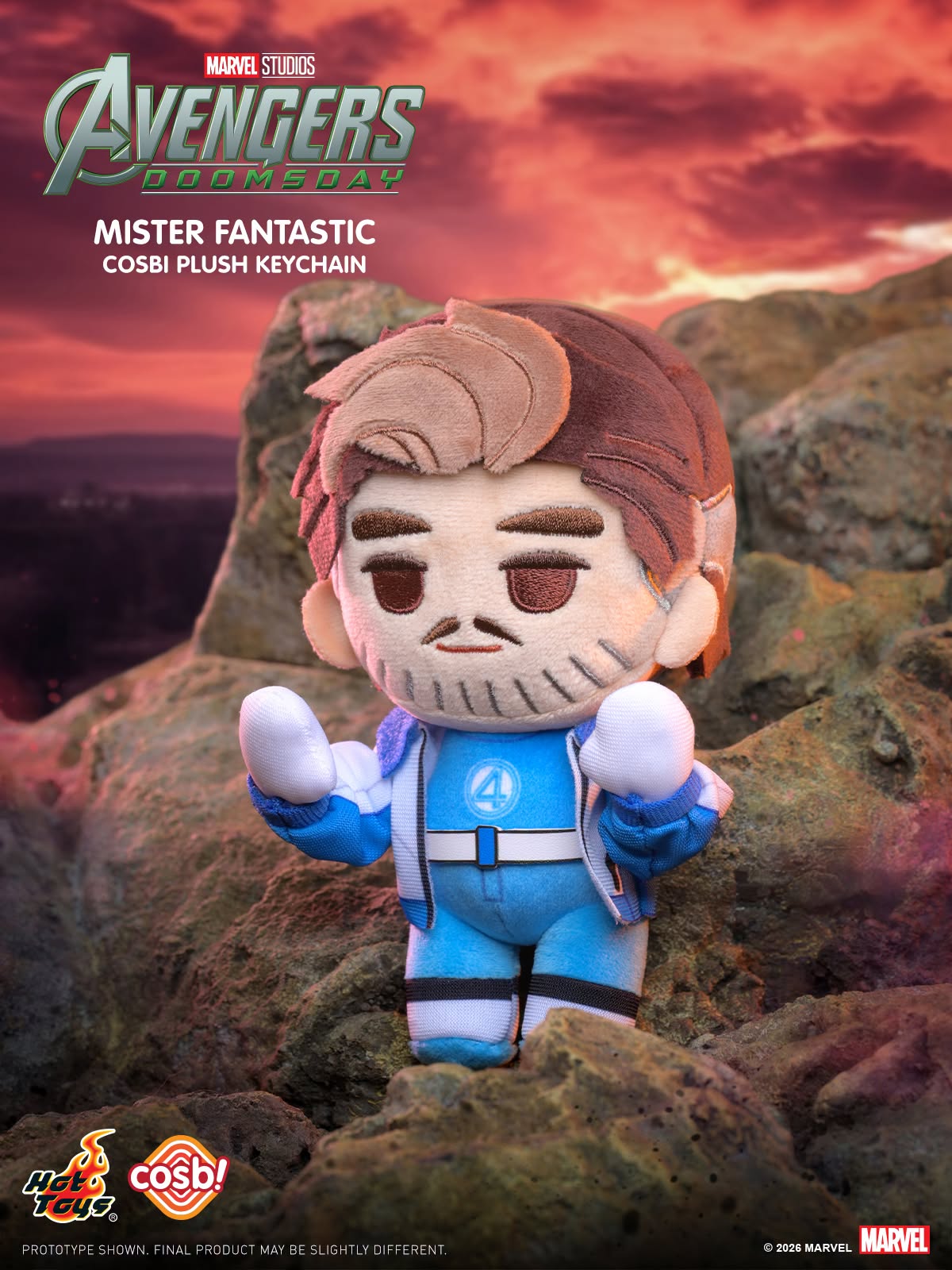 Hot Toys x Marvel PPLU125N Avengers: Doomsday Cosbi Plush Keychain Collection Full Box (Case of 8pcs.)
