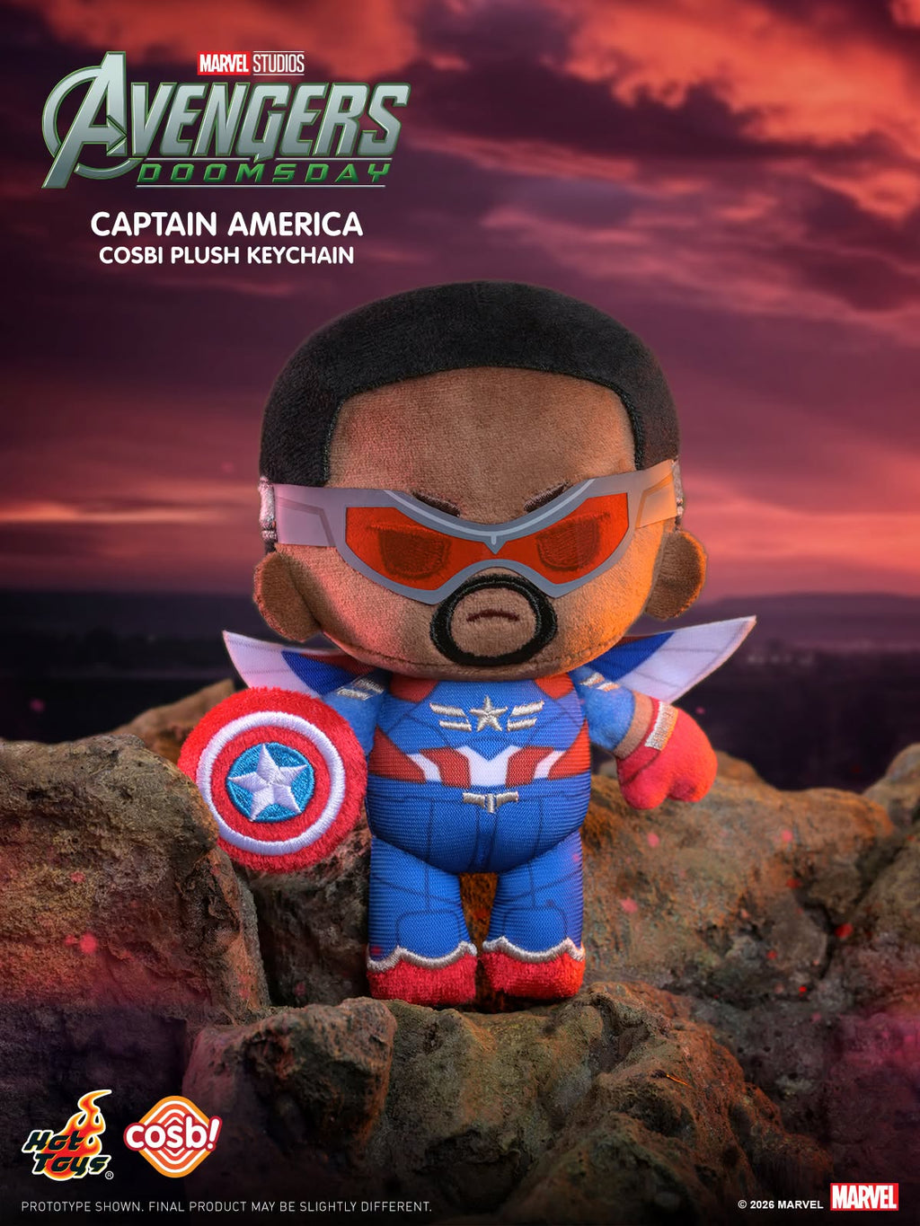 Hot Toys x Marvel PPLU125N Avengers: Doomsday Cosbi Plush Keychain Collection Full Box (Case of 8pcs.)