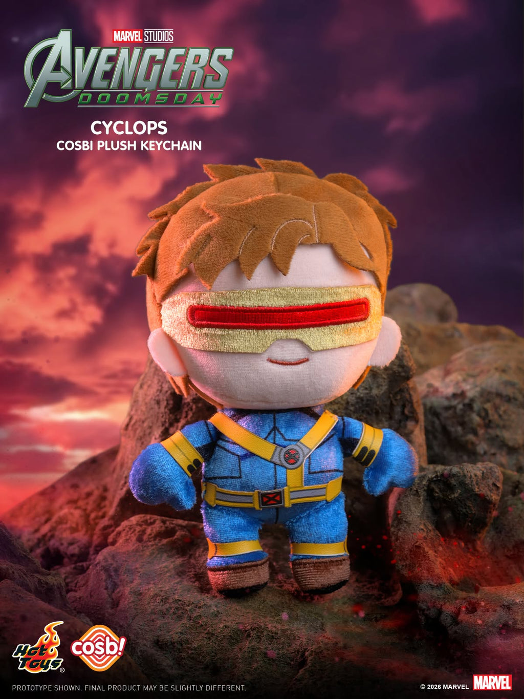 Hot Toys x Marvel PPLU125N Avengers: Doomsday Cosbi Plush Keychain Collection Full Box (Case of 8pcs.)