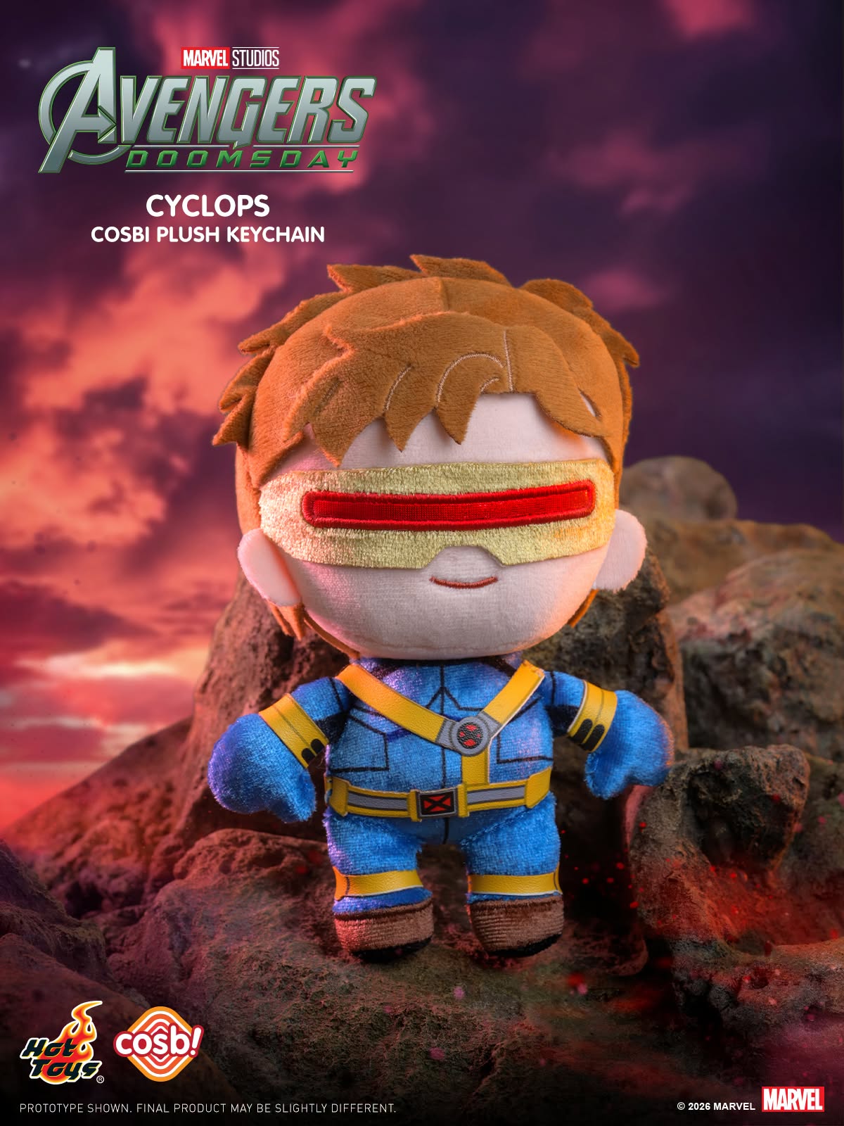Hot Toys x Marvel PPLU125N Avengers: Doomsday Cosbi Plush Keychain Collection Full Box (Case of 8pcs.)