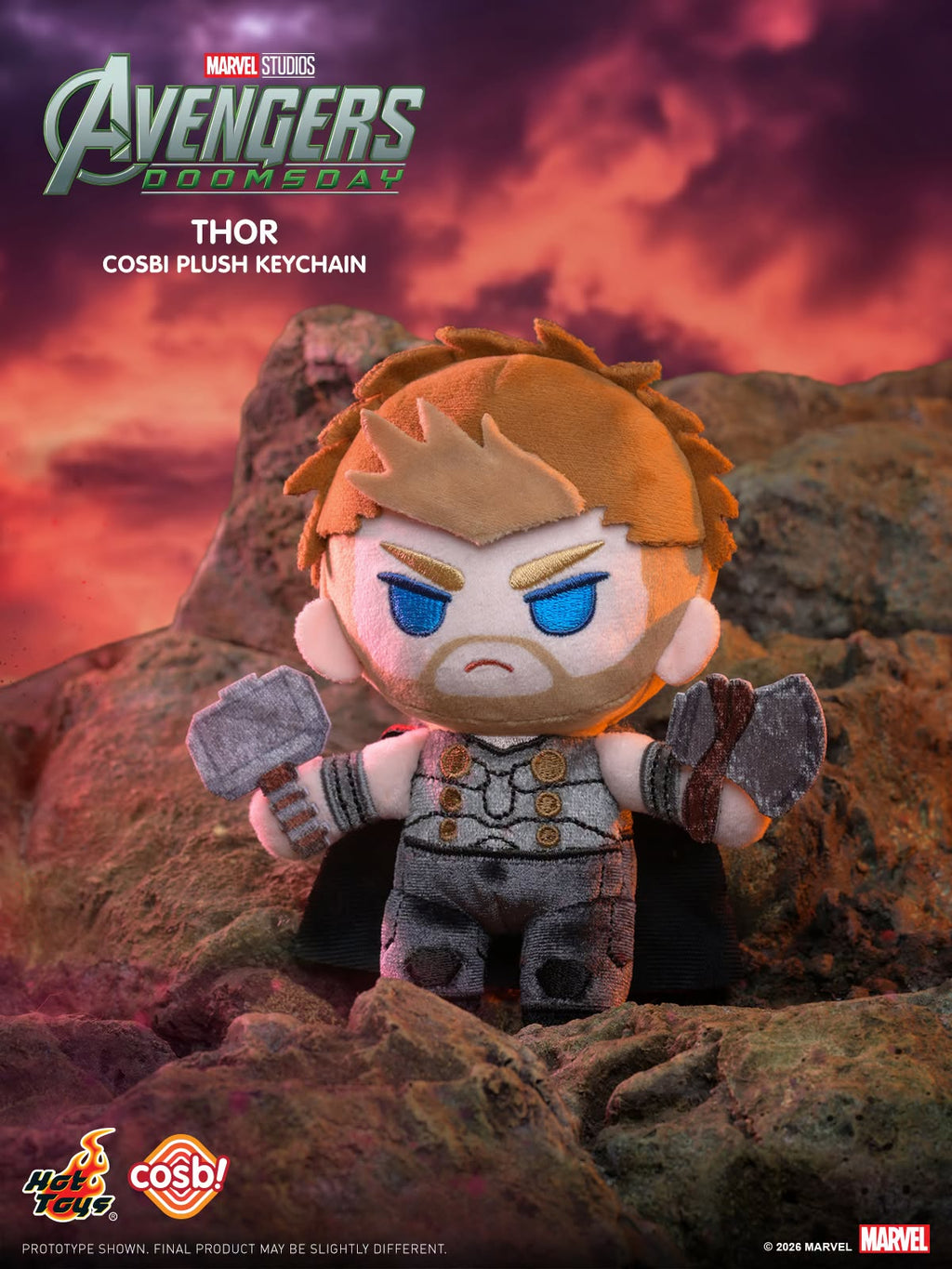 Hot Toys x Marvel PPLU125N Avengers: Doomsday Cosbi Plush Keychain Collection Full Box (Case of 8pcs.)