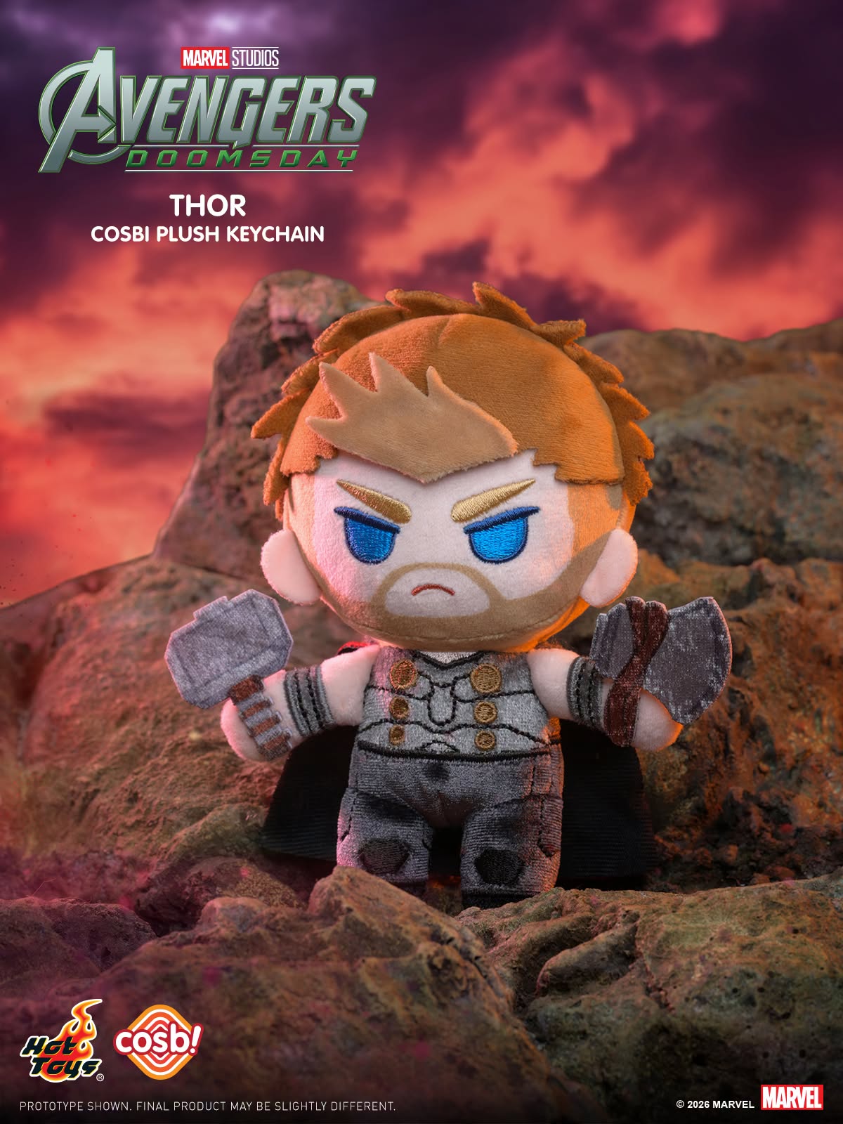 Hot Toys x Marvel PPLU125N Avengers: Doomsday Cosbi Plush Keychain Collection Full Box (Case of 8pcs.)