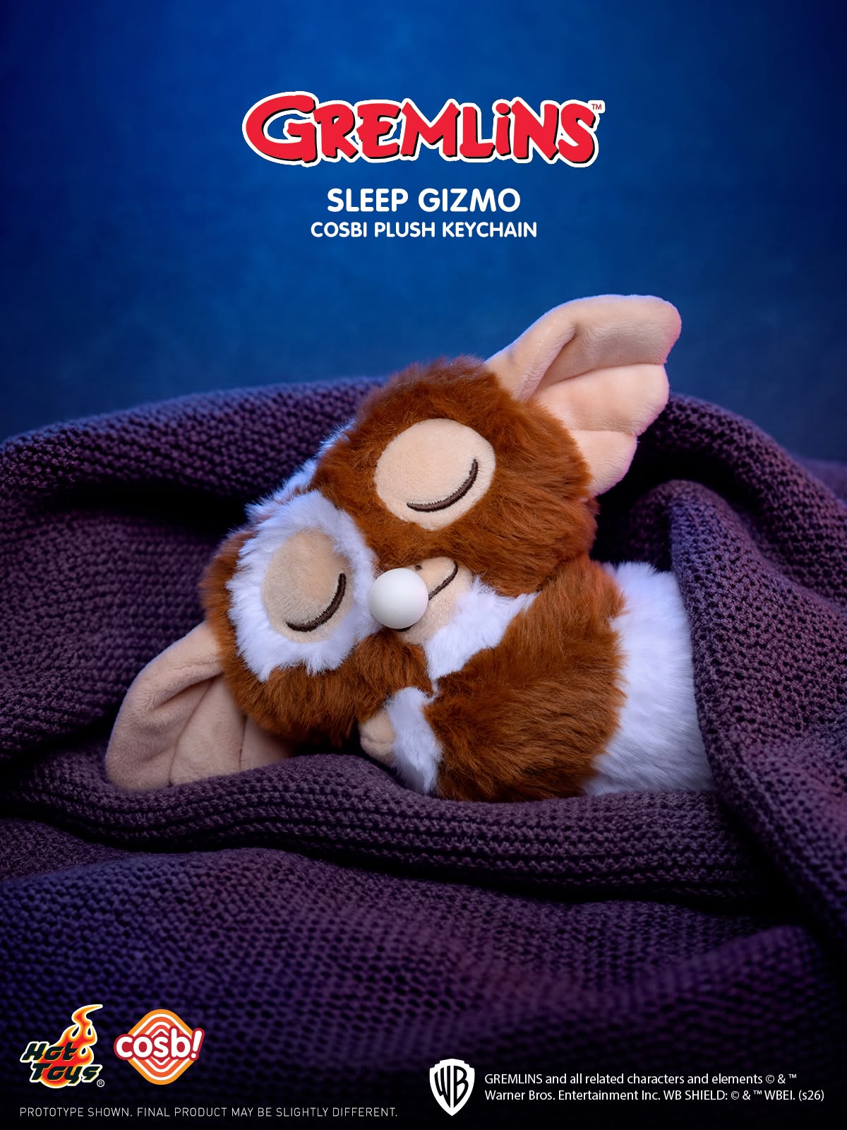 Hot Toys x Gremlins PPLU128N Sleeping Gizmo Cosbi Plush Keychain