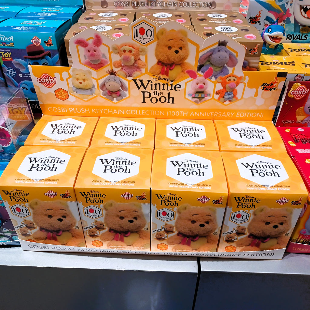 Hot Toys x Disney PPLU129N Winnie the Pooh Cosbi Plush Keychain (100th Anniversary Edition)
