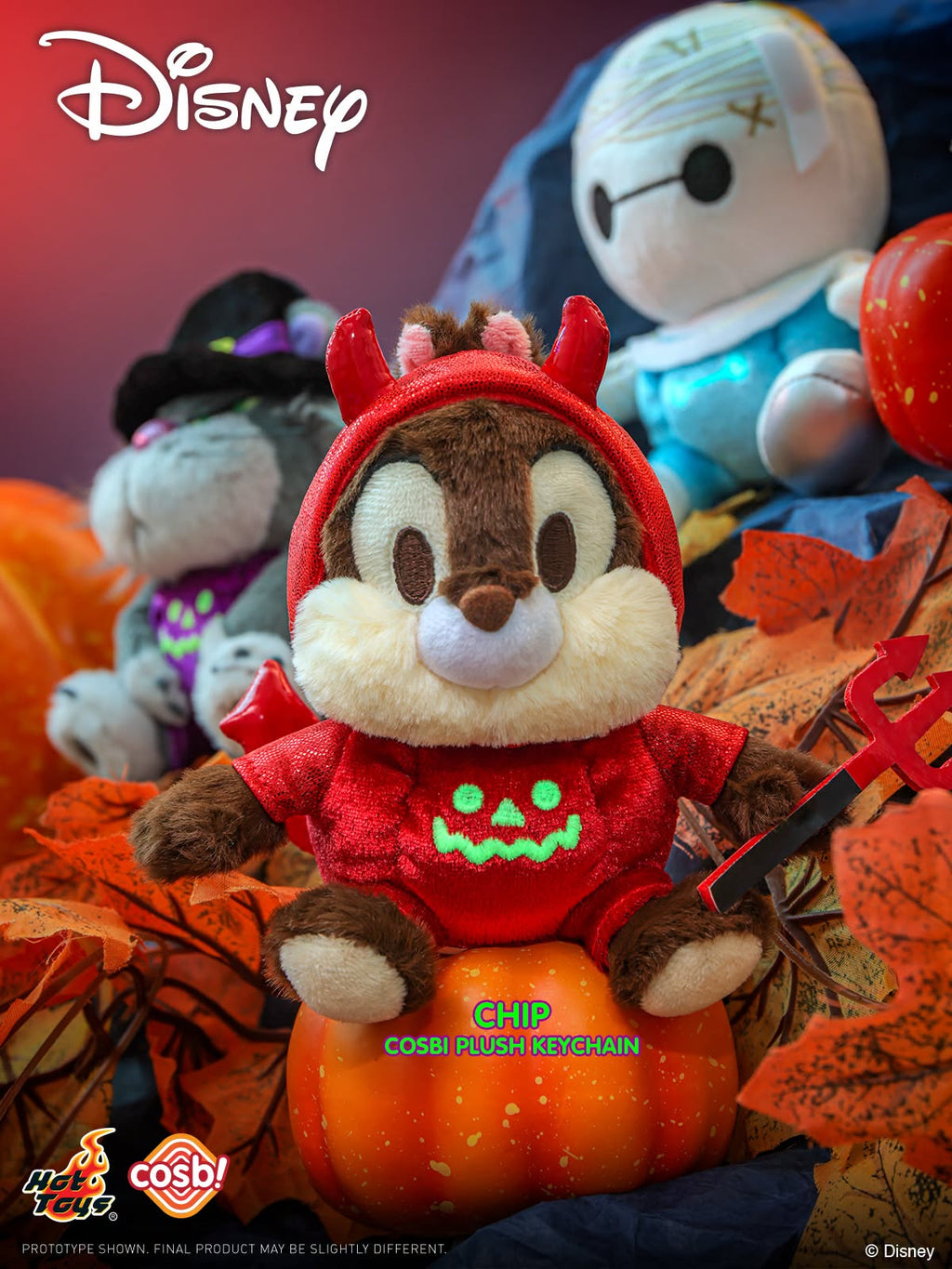 Hot Toys x Disney PPLU137N Ghosts' Night Out Cosbi Plush Keychain Full Box (Case of 6pcs.)