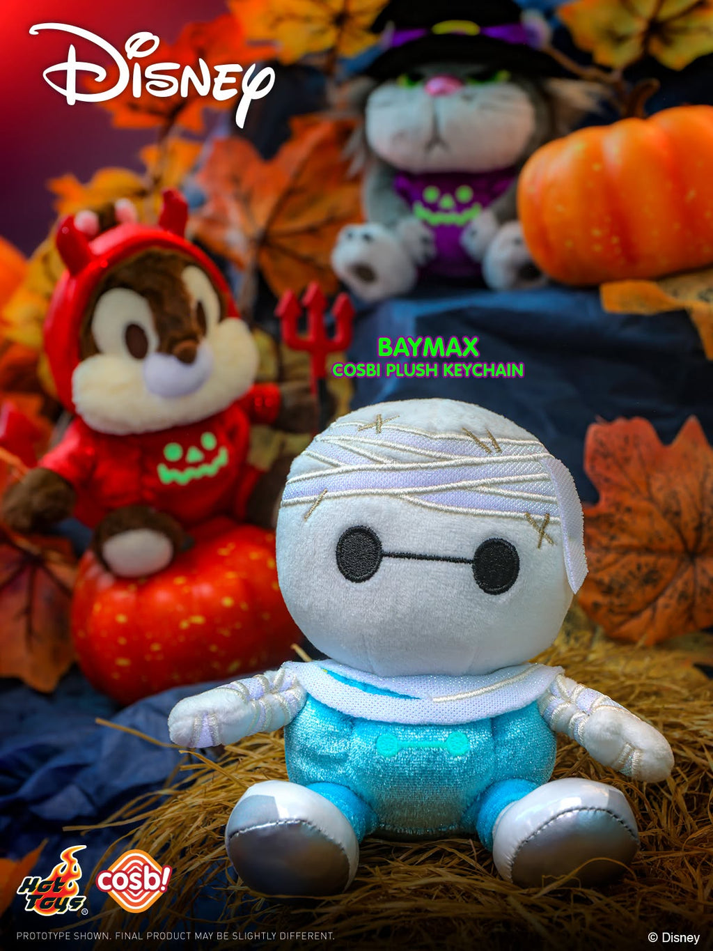 Hot Toys x Disney PPLU137N Ghosts' Night Out Cosbi Plush Keychain Full Box (Case of 6pcs.)
