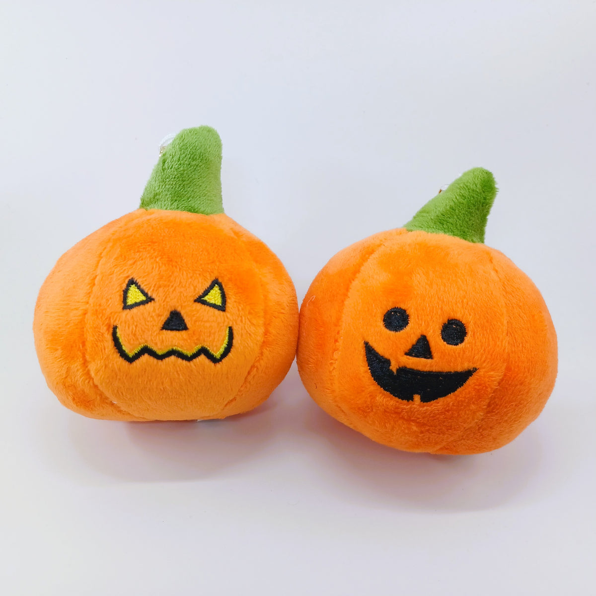 Pumpkin Head Plush Doll Key Ring
