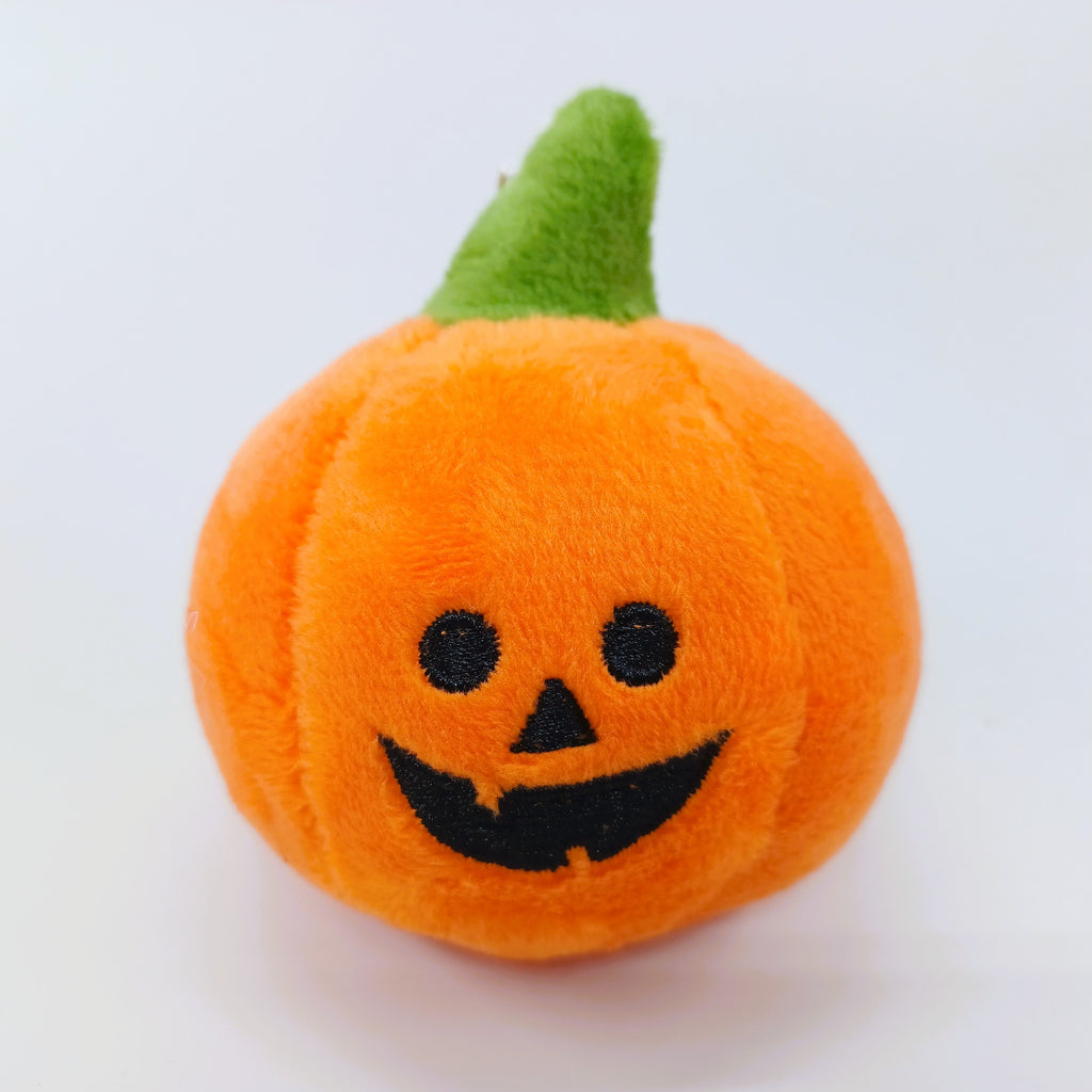 Pumpkin Head Plush Doll Key Ring