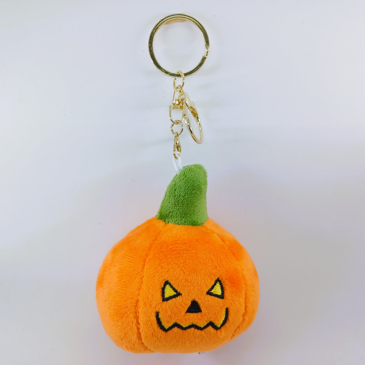 Pumpkin Head Plush Doll Key Ring