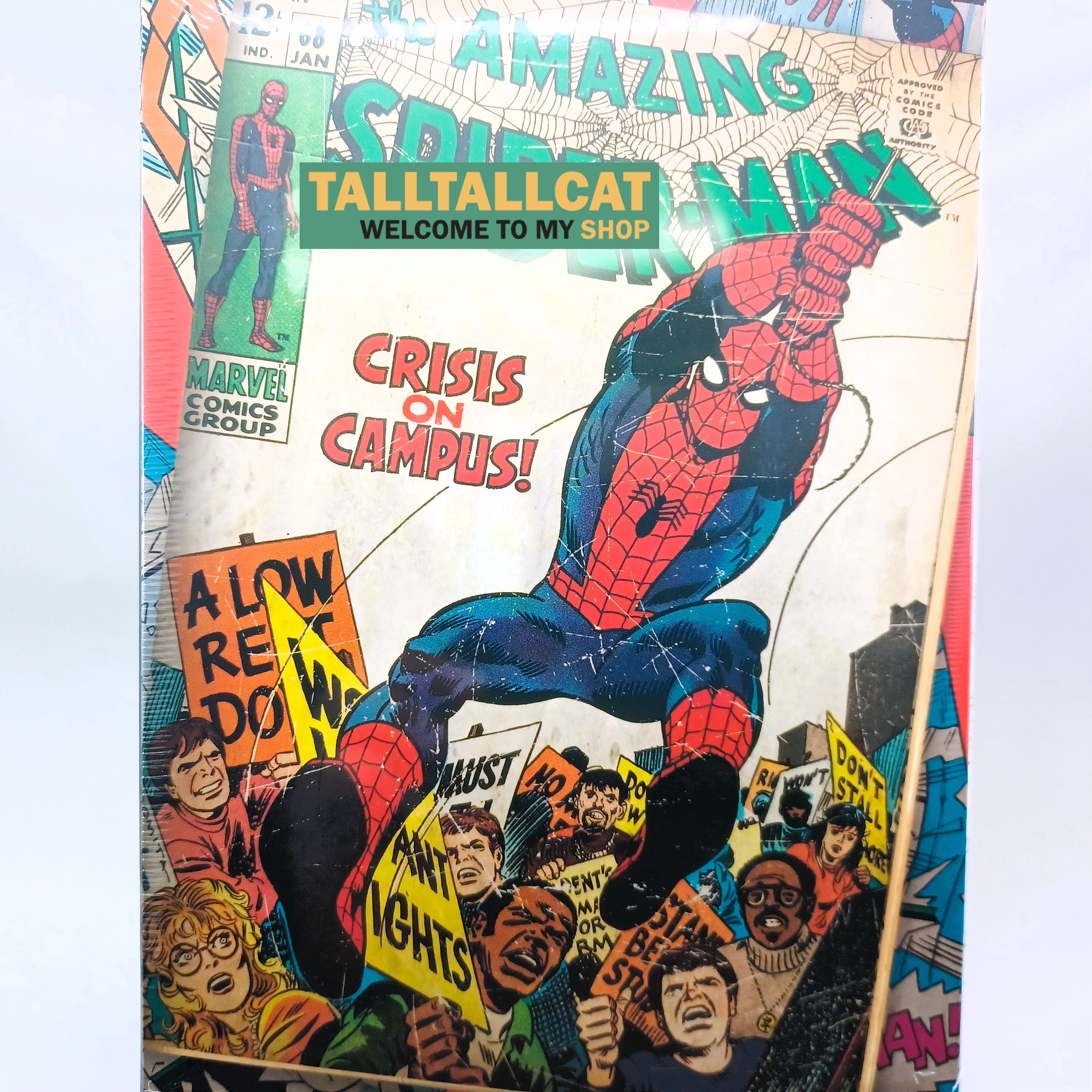 KYUBI S13 Marvel the AMAZING SPIDER-MAN Metal Card Charm Single Sealed Box (5 packs)