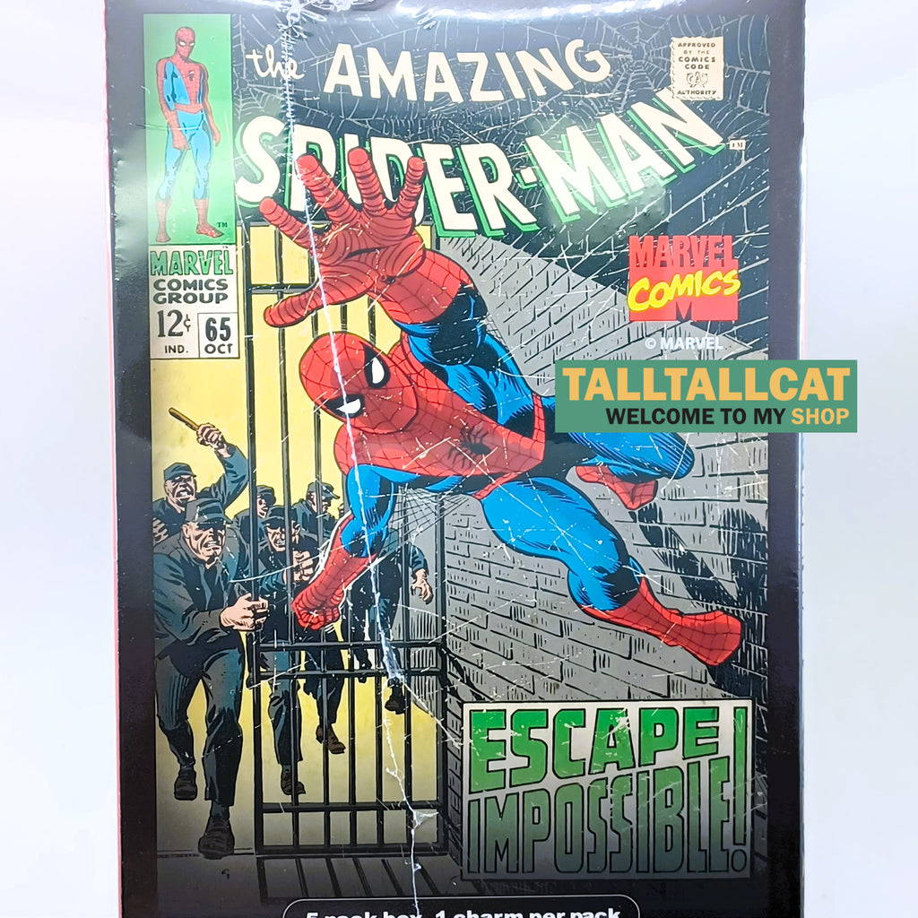 KYUBI S13 Marvel the AMAZING SPIDER-MAN Metal Card Charm Single Sealed Box (5 packs)