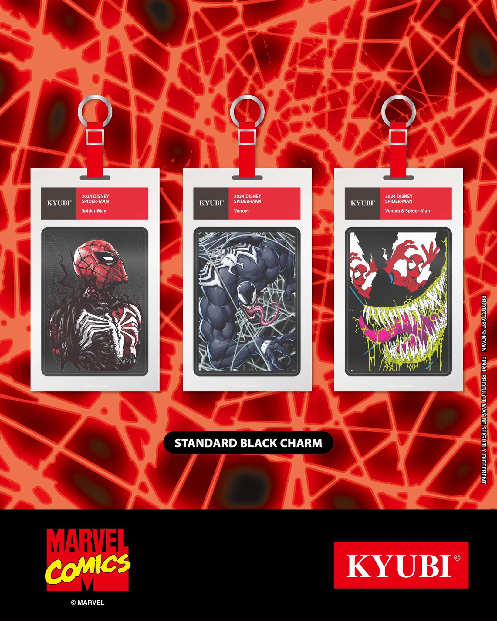 KYUBI Marvel the AMAZING SPIDER-MAN Metal Card Charm Single Sealed Box (5 packs)