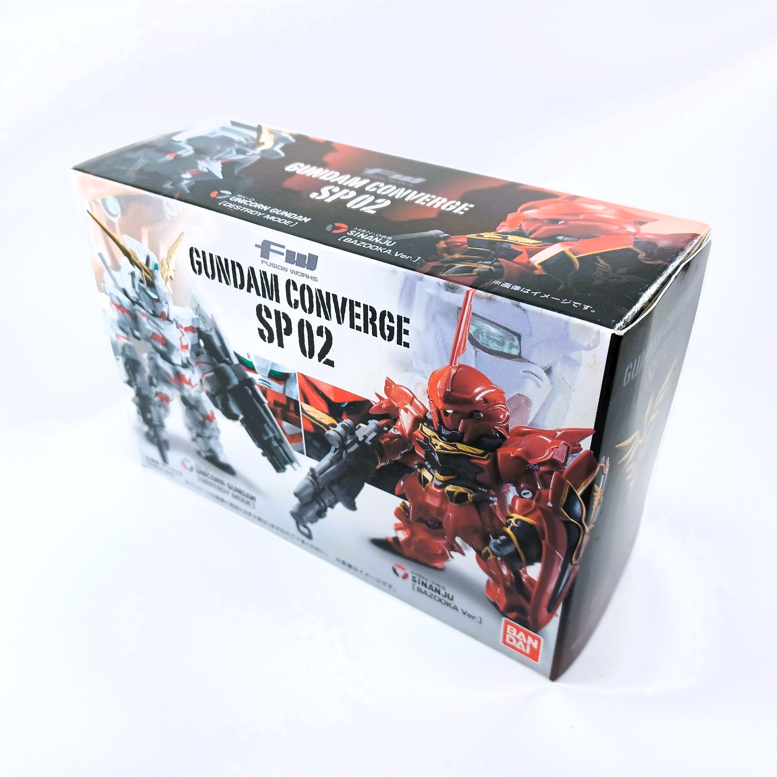 Bandai 2012 FW Gundam Converge SP02 Set ( UNICORN & SINANJU )