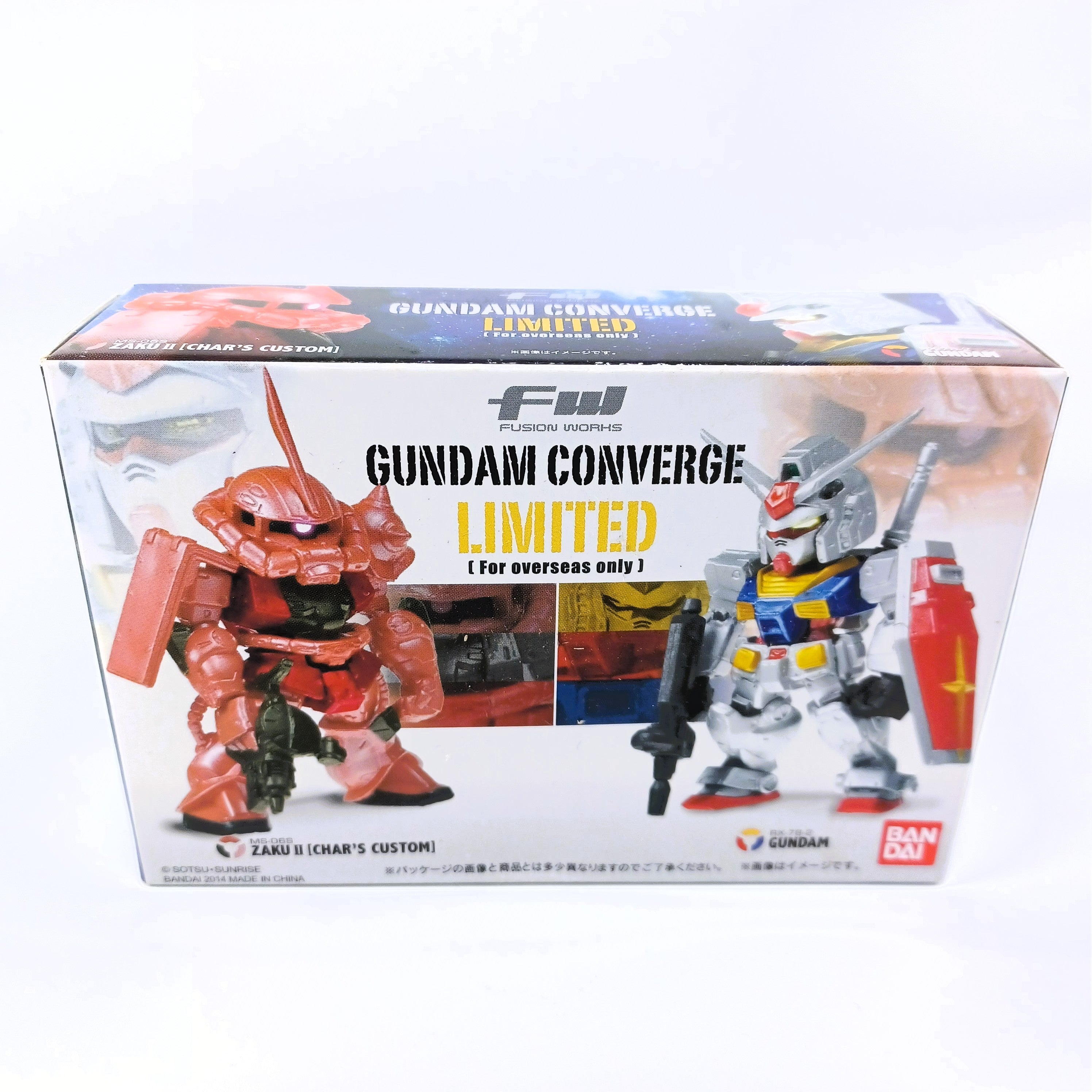 Bandai 2014 FW Gundam Converge Limited BoxSet (RX-78-2 GUNDAM & MS-06S ZAKU II)