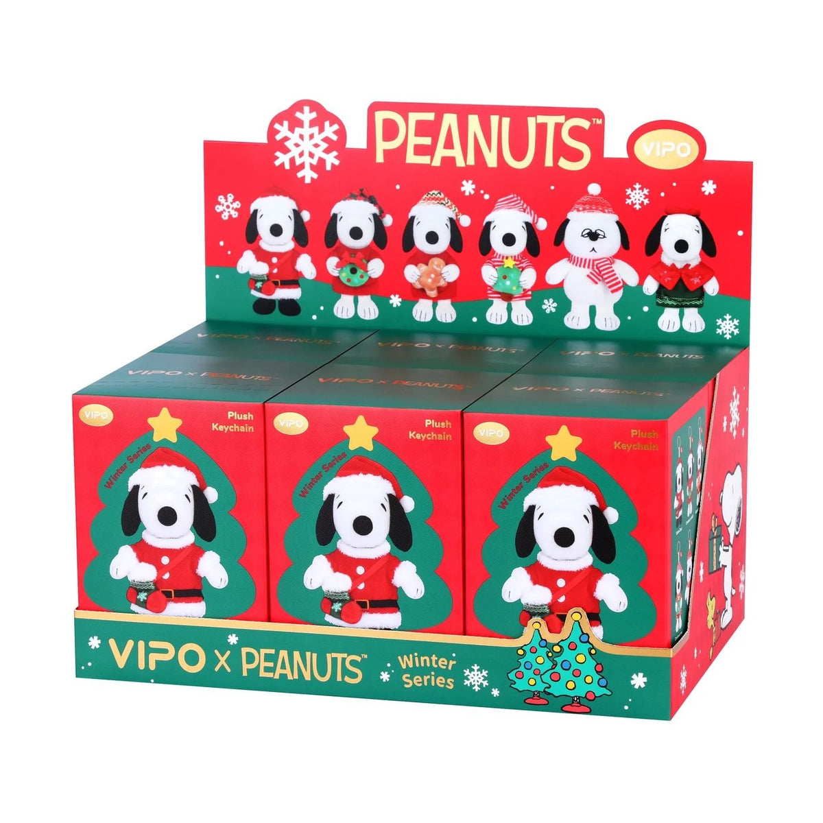 VIPO x Peanuts Christmas Limited Plush Keychain Blind Box (Case of 6pcs.) SP37640