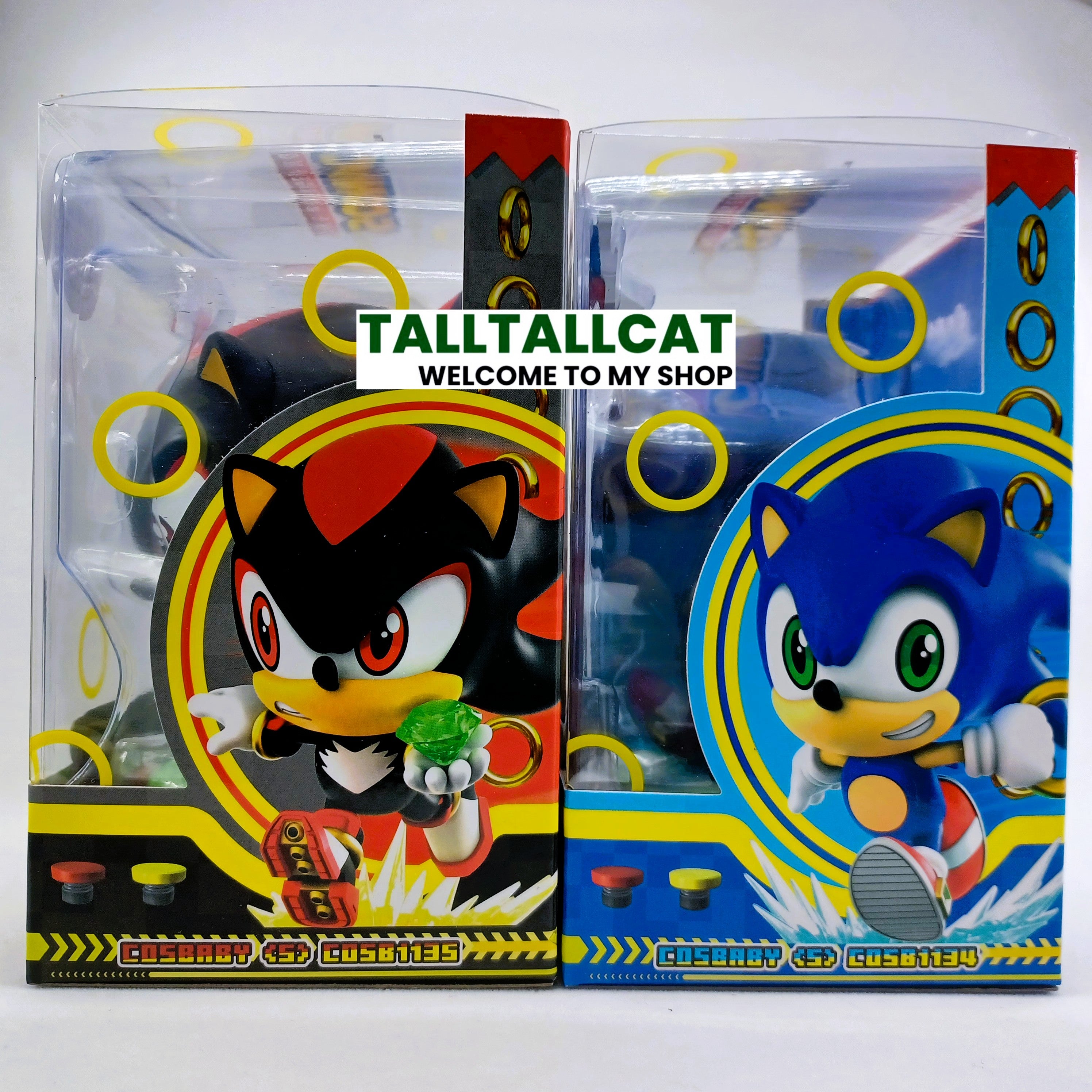 Hot Toys SONIC Stadium HK Ltd Edition Sonic The HedgeHog Sonic & Shadow Cosbaby